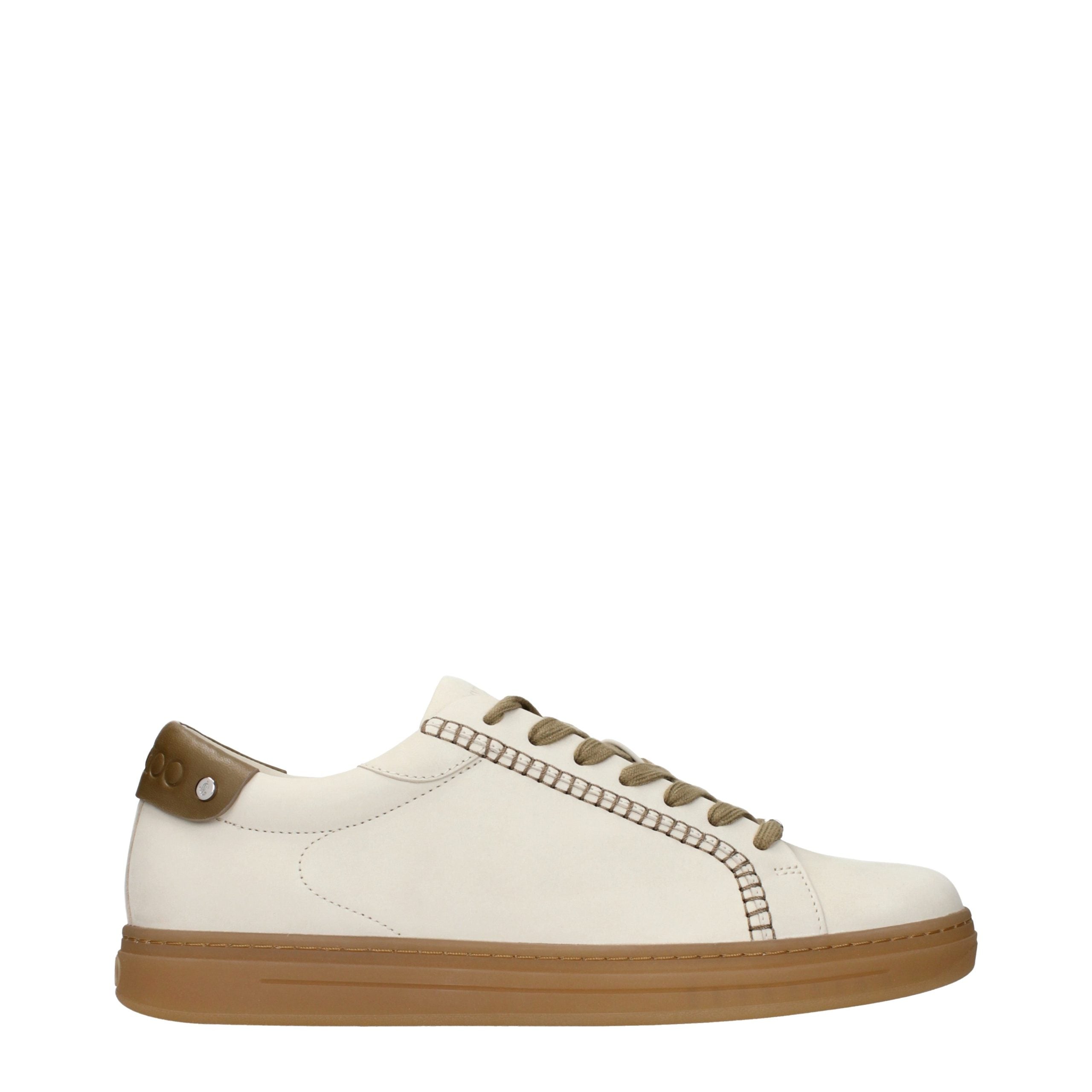 Jimmy Choo Beige Leder Low-Top Sneaker-1