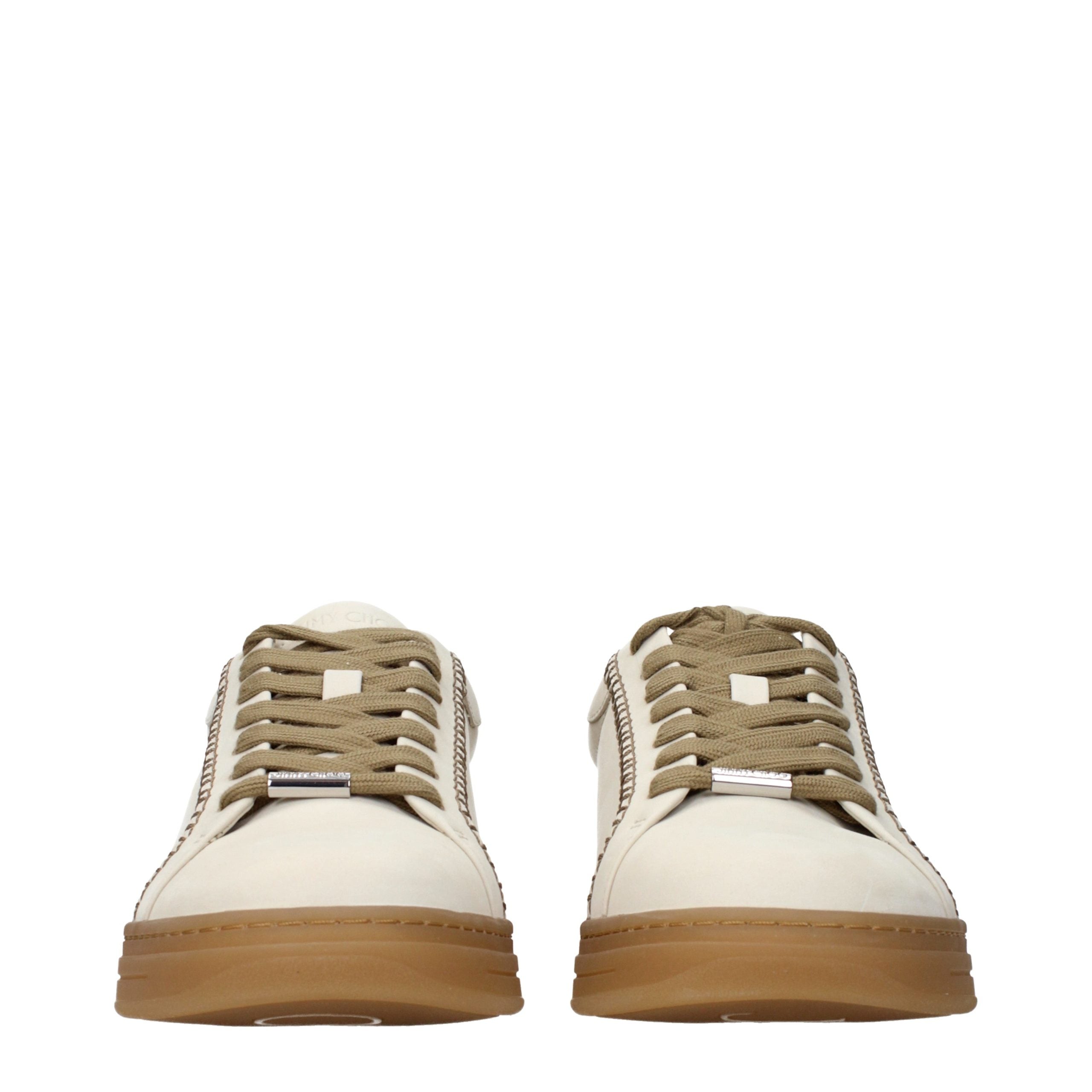 Jimmy Choo Beige Leder Low-Top Sneaker-3