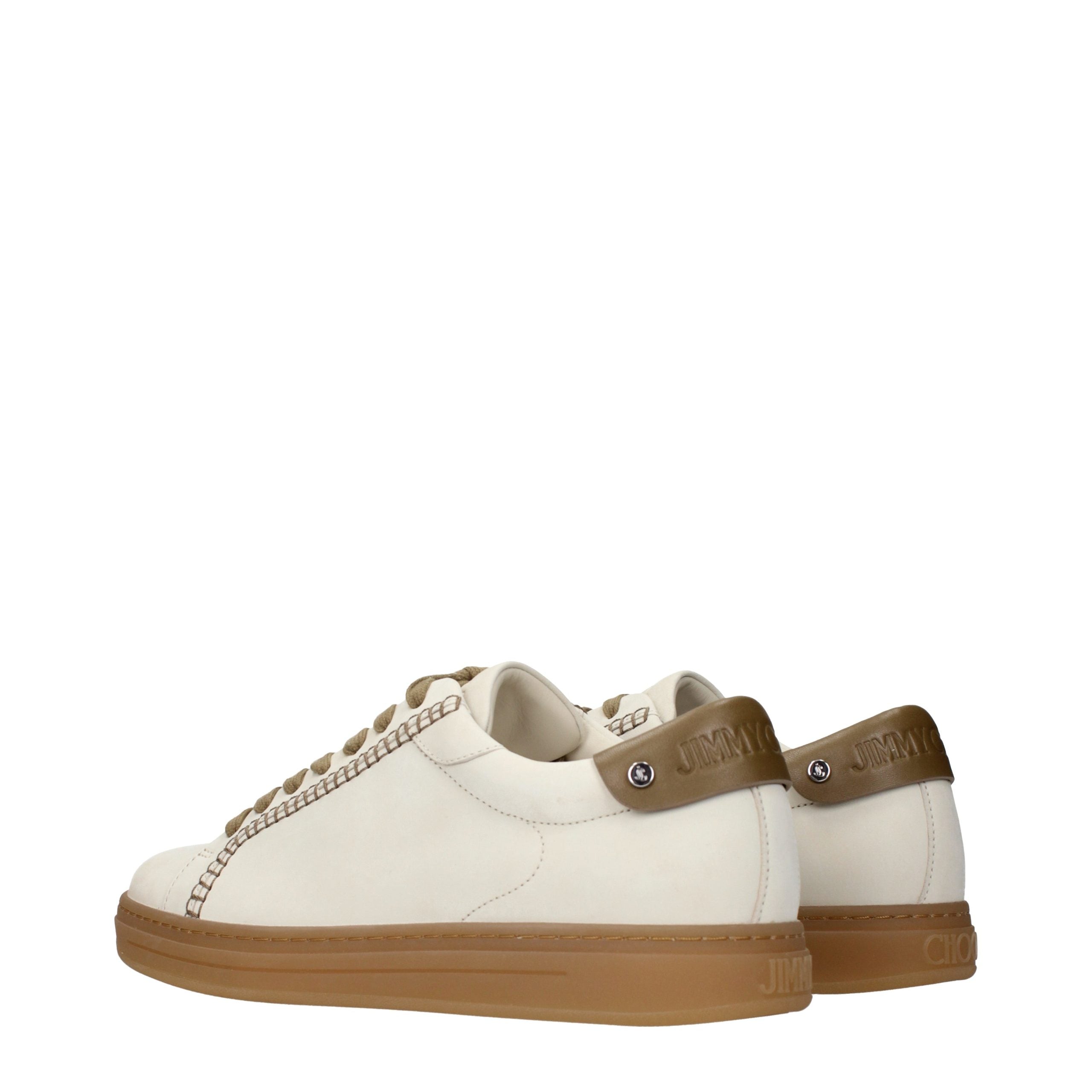 Jimmy Choo Beige Leder Low-Top Sneaker-4