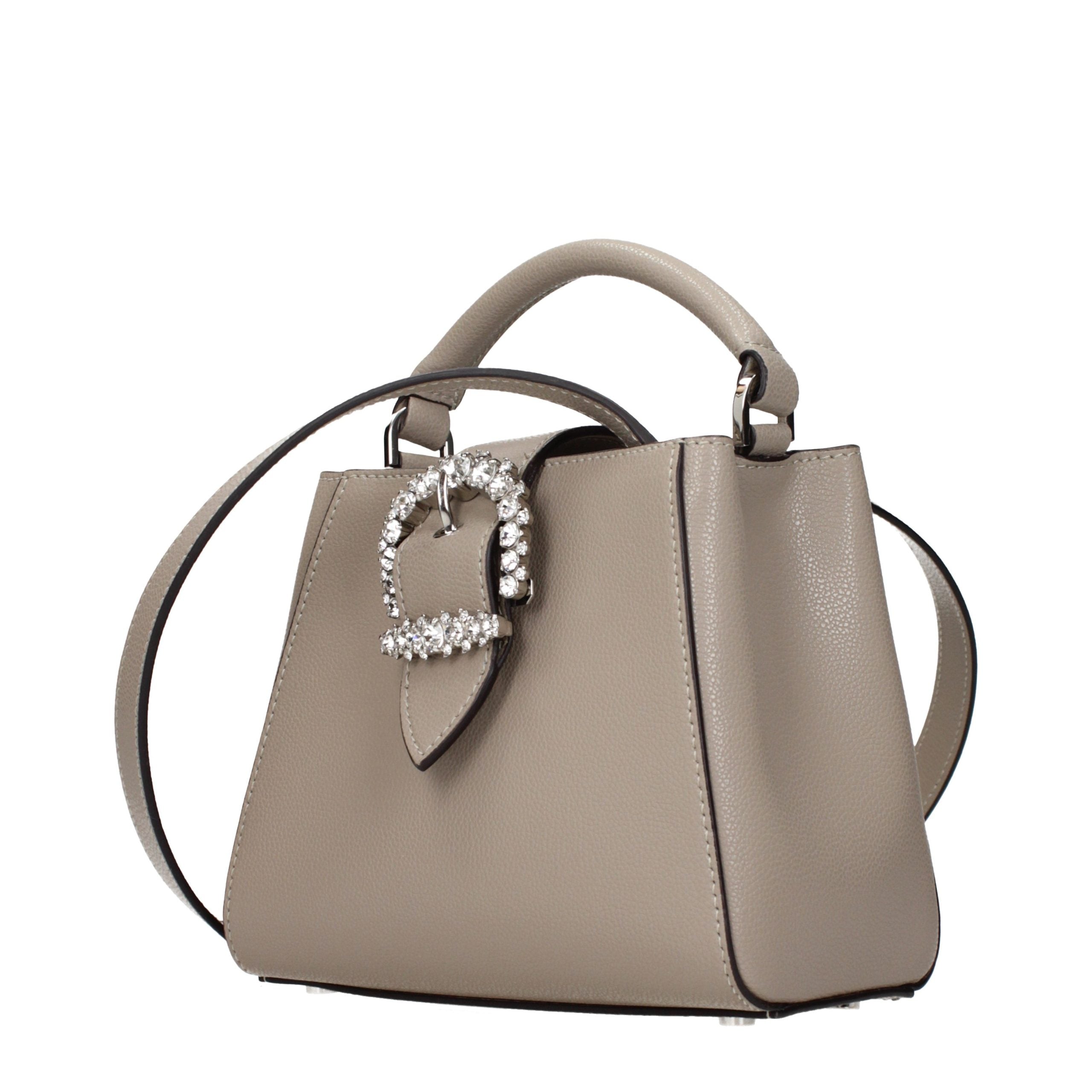Jimmy Choo Graue Lederhandtasche-2
