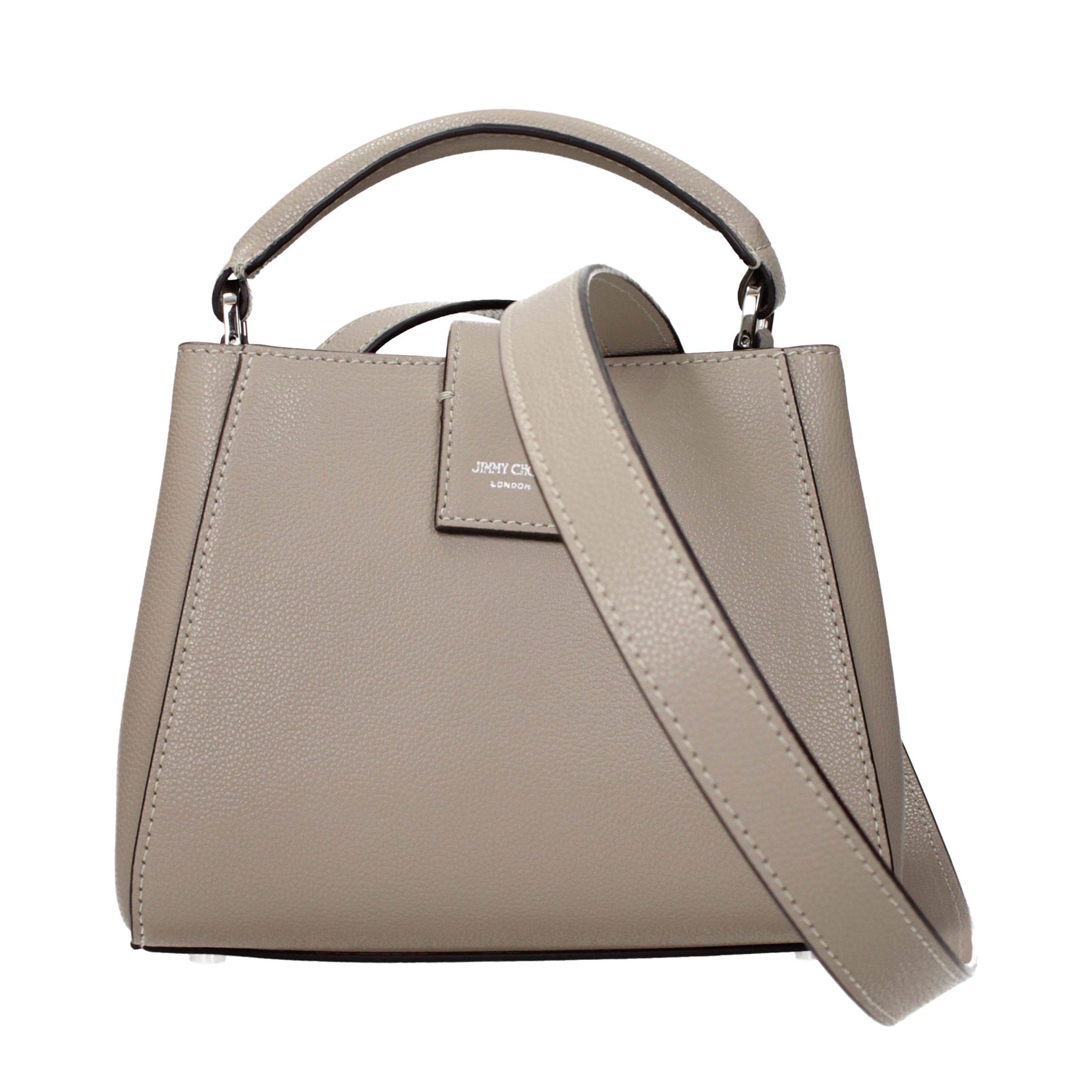 Jimmy Choo Graue Lederhandtasche-3