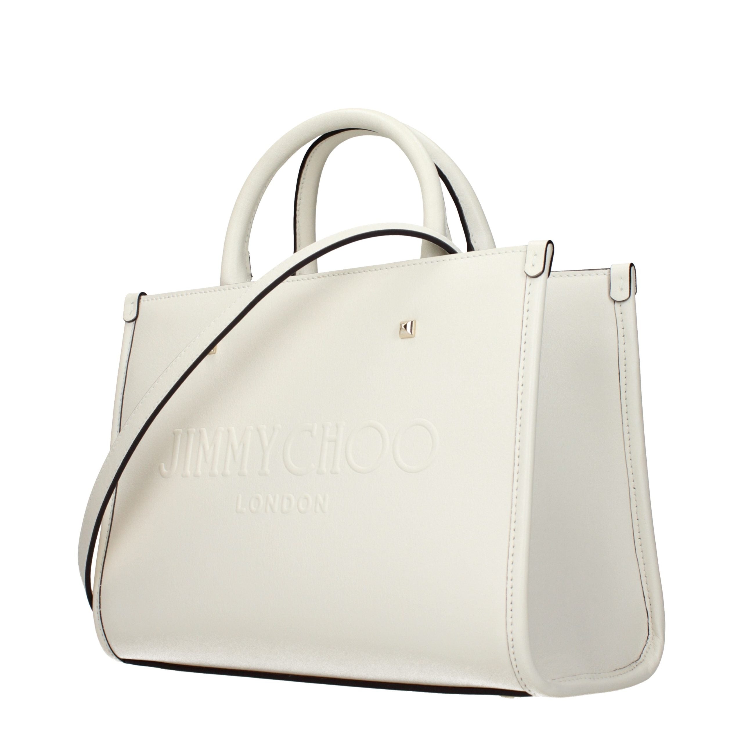 Jimmy Choo Weiße Ledertasche-2