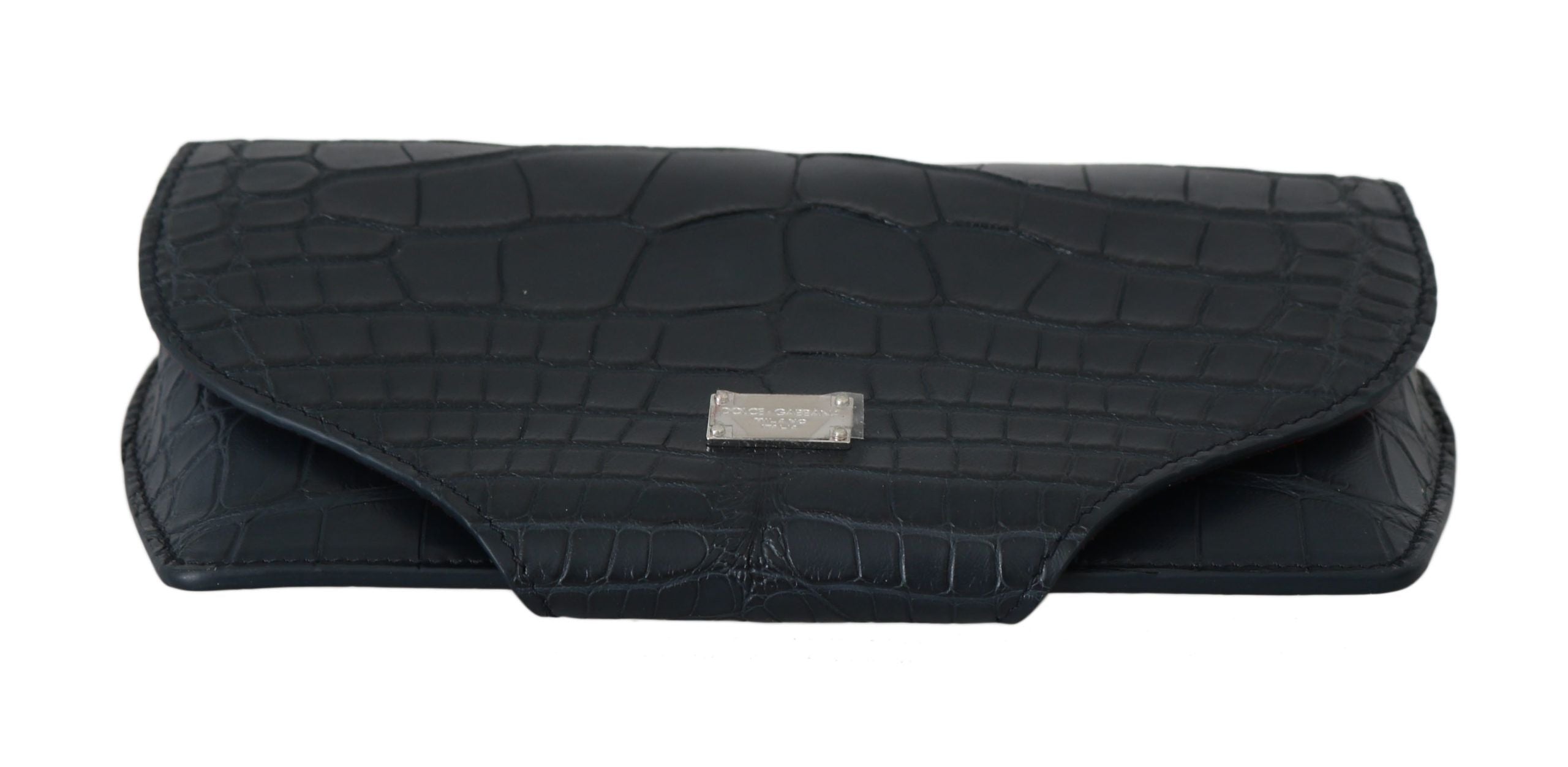 Dolce & Gabbana Blue Crocodile Glasses Case Sunglasses Cover Case-4