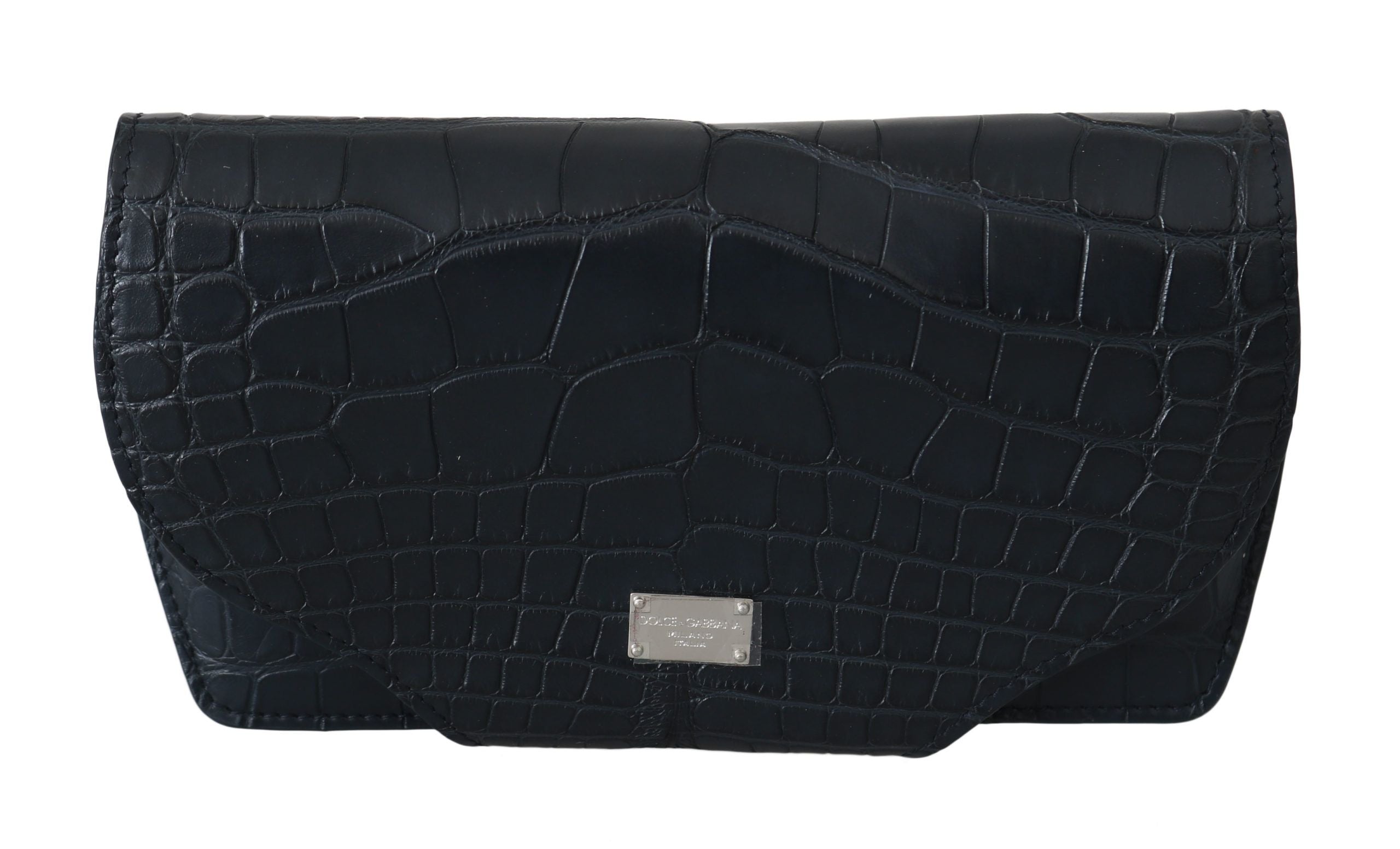 Dolce & Gabbana Blue Crocodile Glasses Case Sunglasses Cover Case