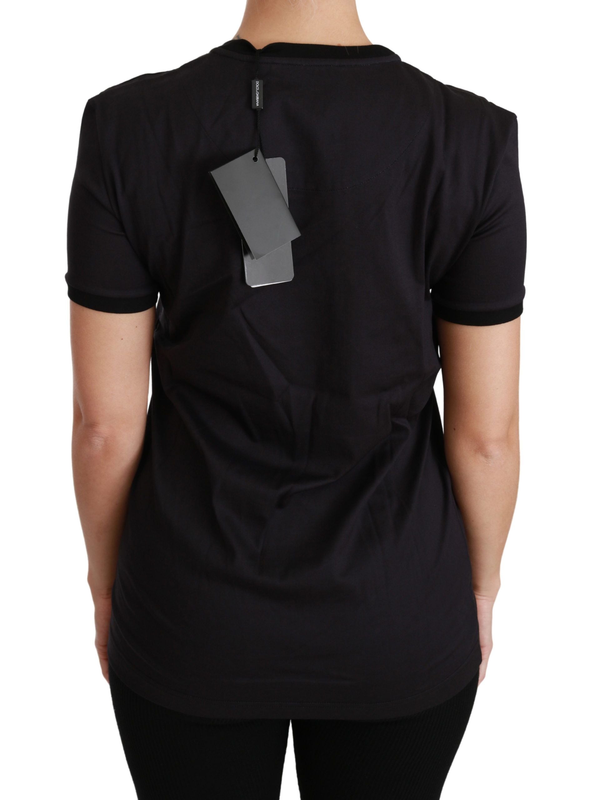 Dolce & Gabbana Black #ImAChristmasTree Crewneck Top T-shirt-4