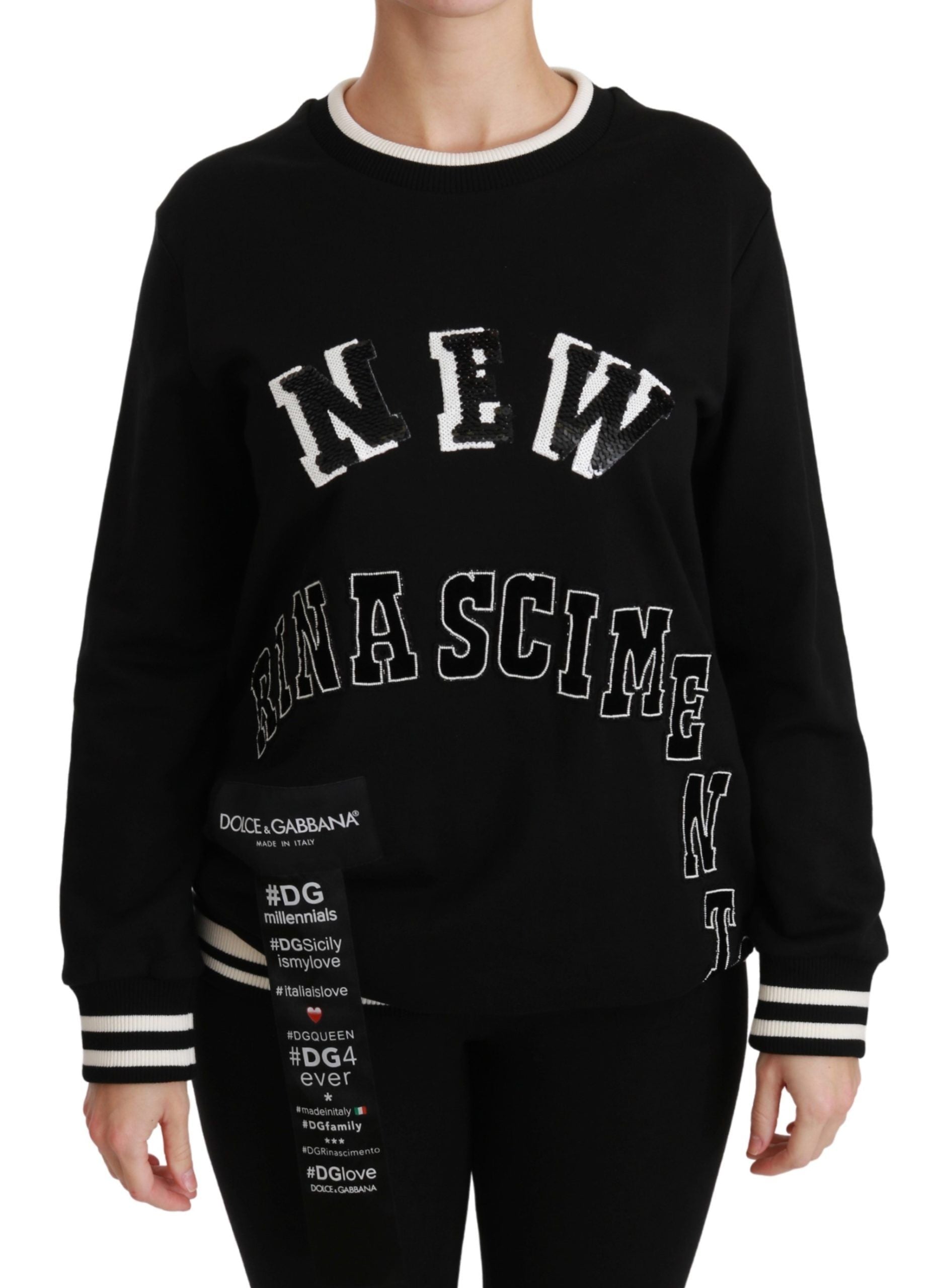Dolce & Gabbana Black Rinascimento #DGmillennials Sweater-1