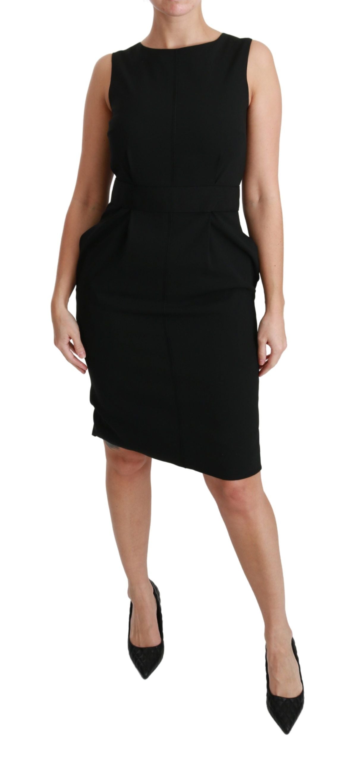 Dolce & Gabbana Schwarzes Etuikleid aus Stretch für den Ball-1