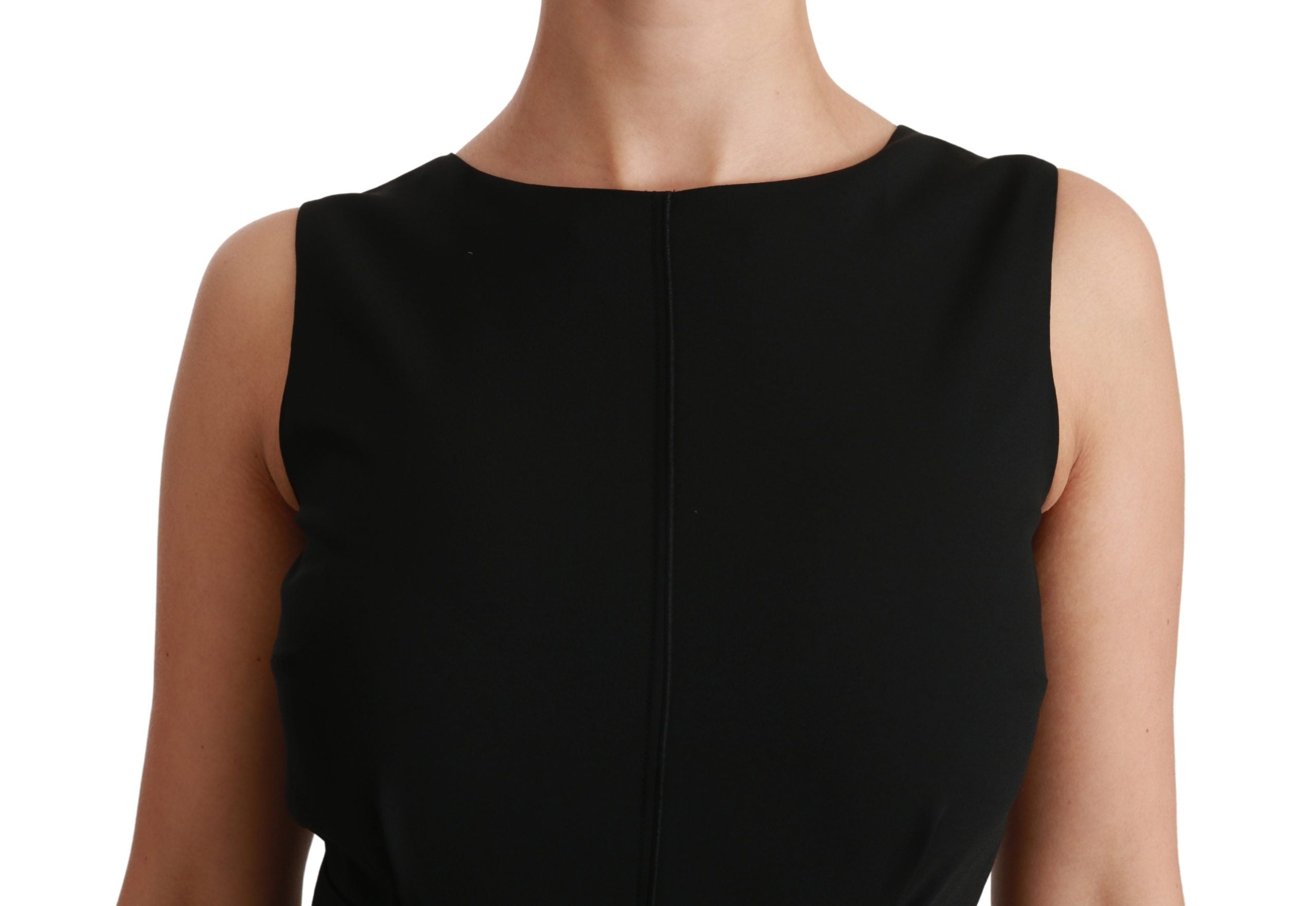 Dolce & Gabbana Schwarzes Etuikleid aus Stretch für den Ball-5
