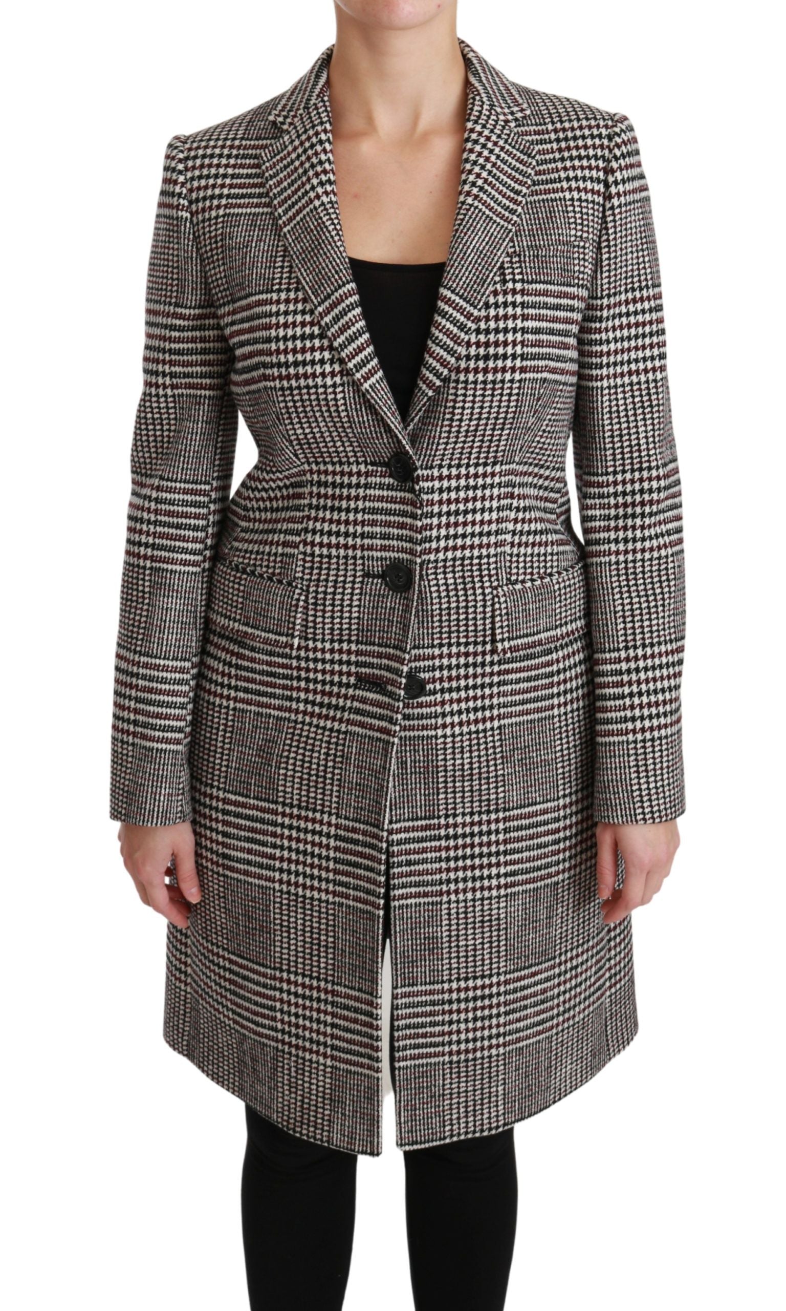 Dolce & Gabbana Multicolor Trench Knee-Length Jacket Coat