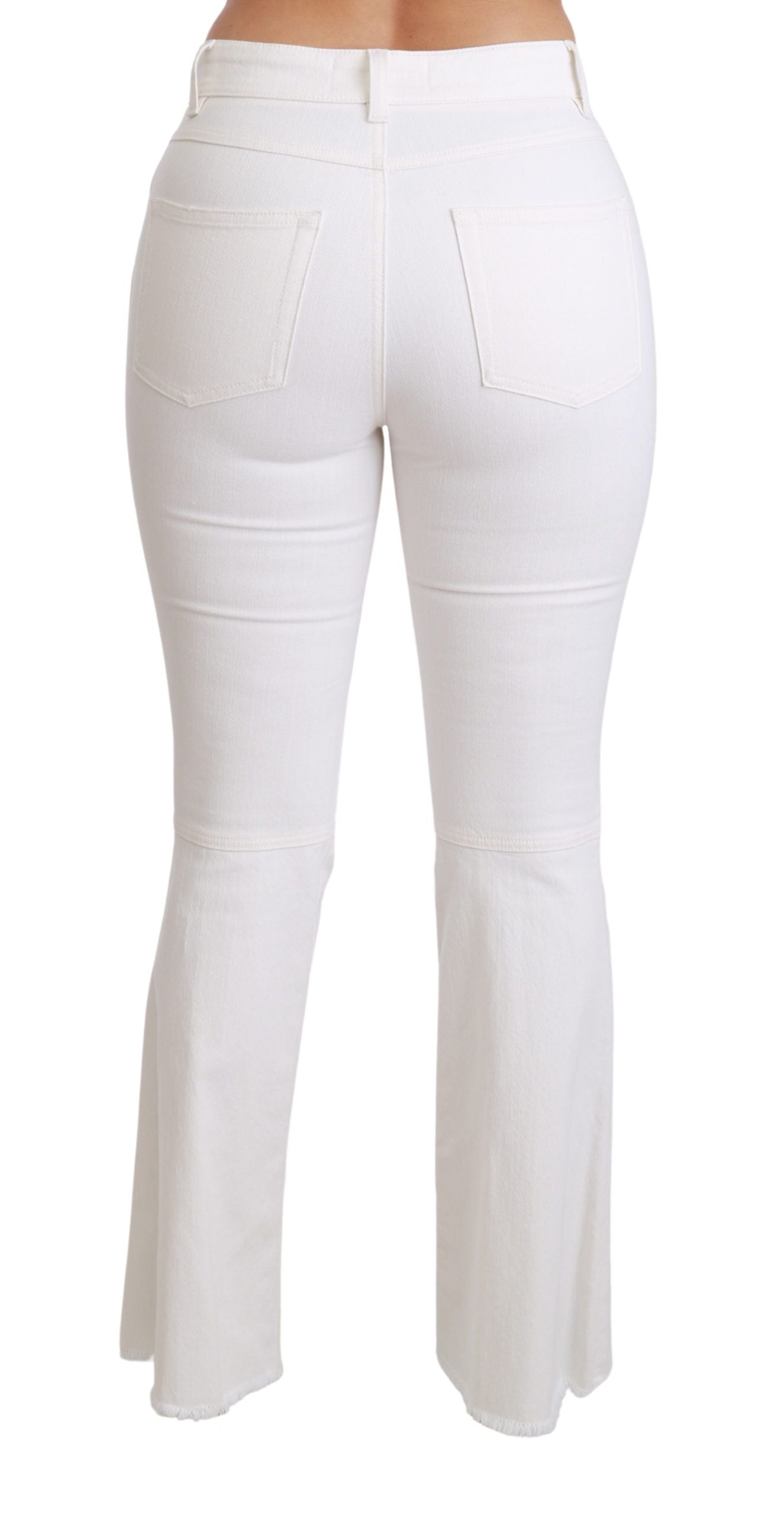 Pantalones de algodón elástico con corazones blancos de Dolce & Gabbana-5