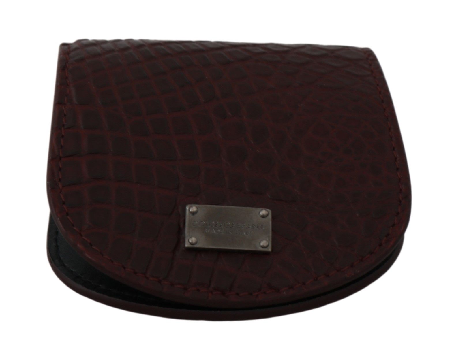 Dolce & Gabbana Brown Exotic Skin Pocket Condom Case Holder-4