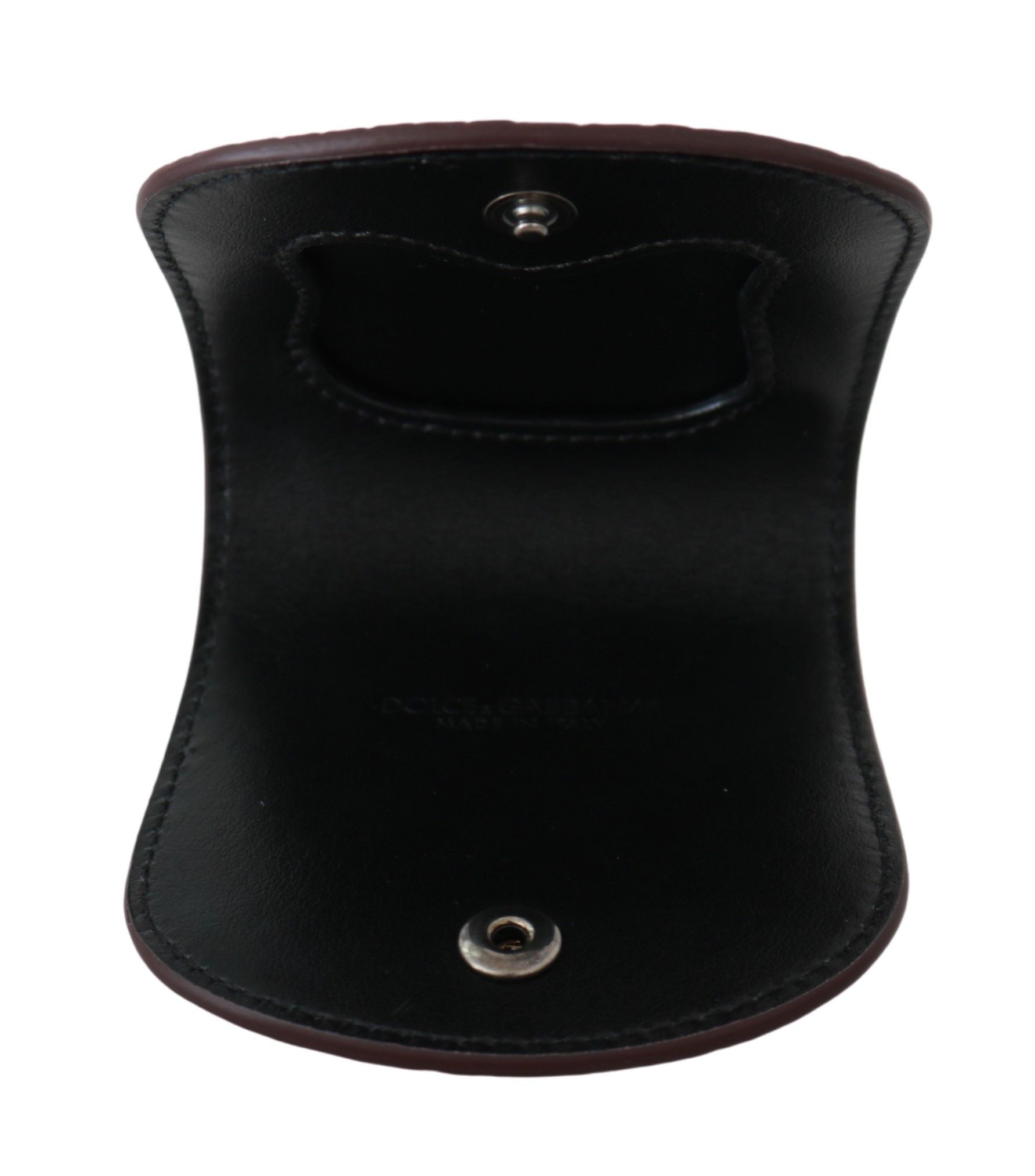 Dolce & Gabbana Brown Exotic Skin Pocket Condom Case Holder-6