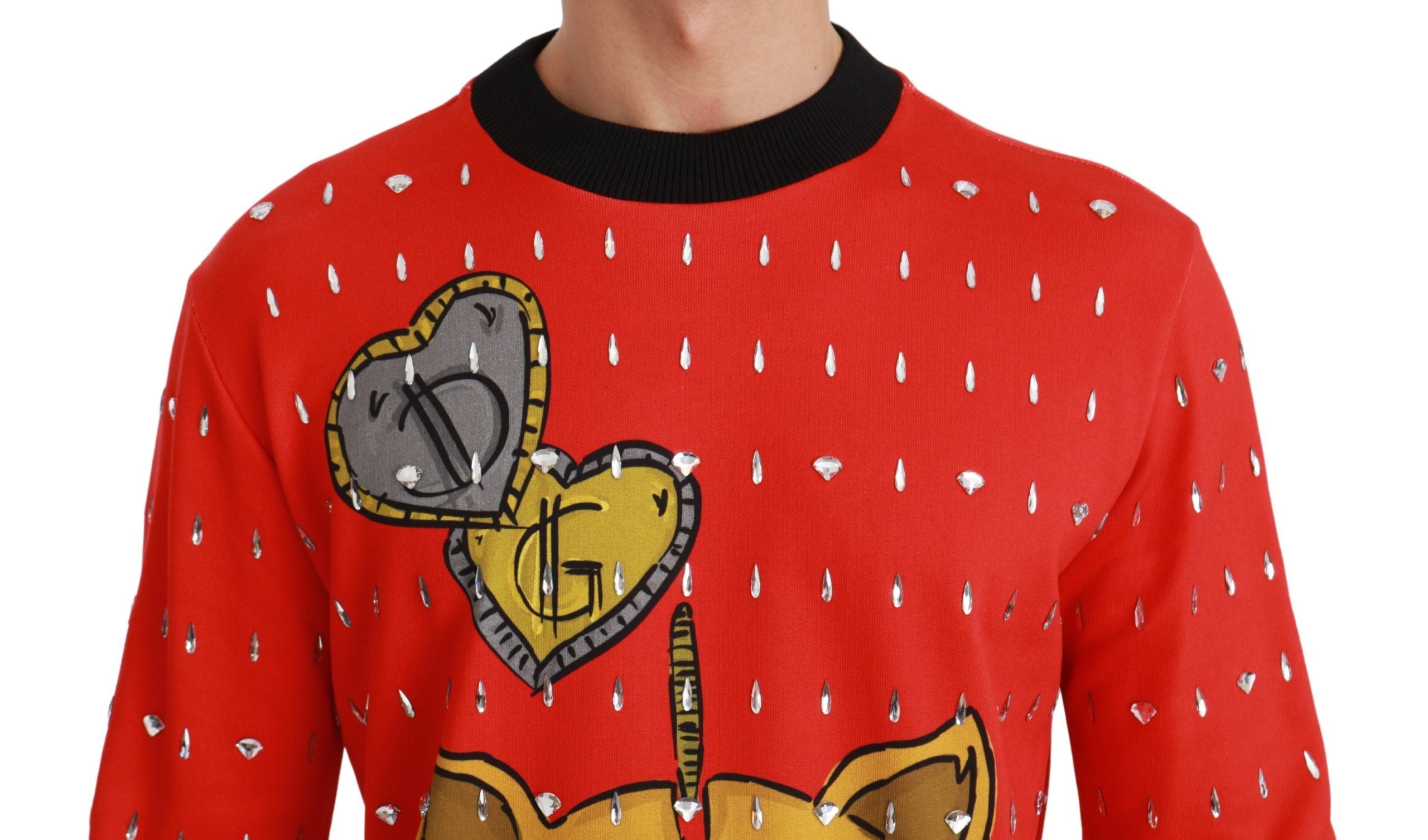Dolce & Gabbana Red Crystal Pig of the Year Sweater-5