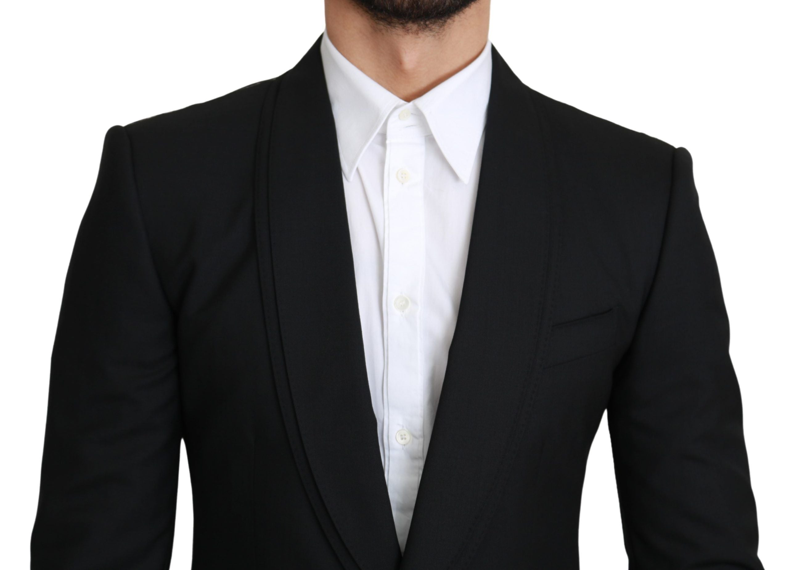 Dolce & Gabbana Black single-breasted formal wool blazer-4