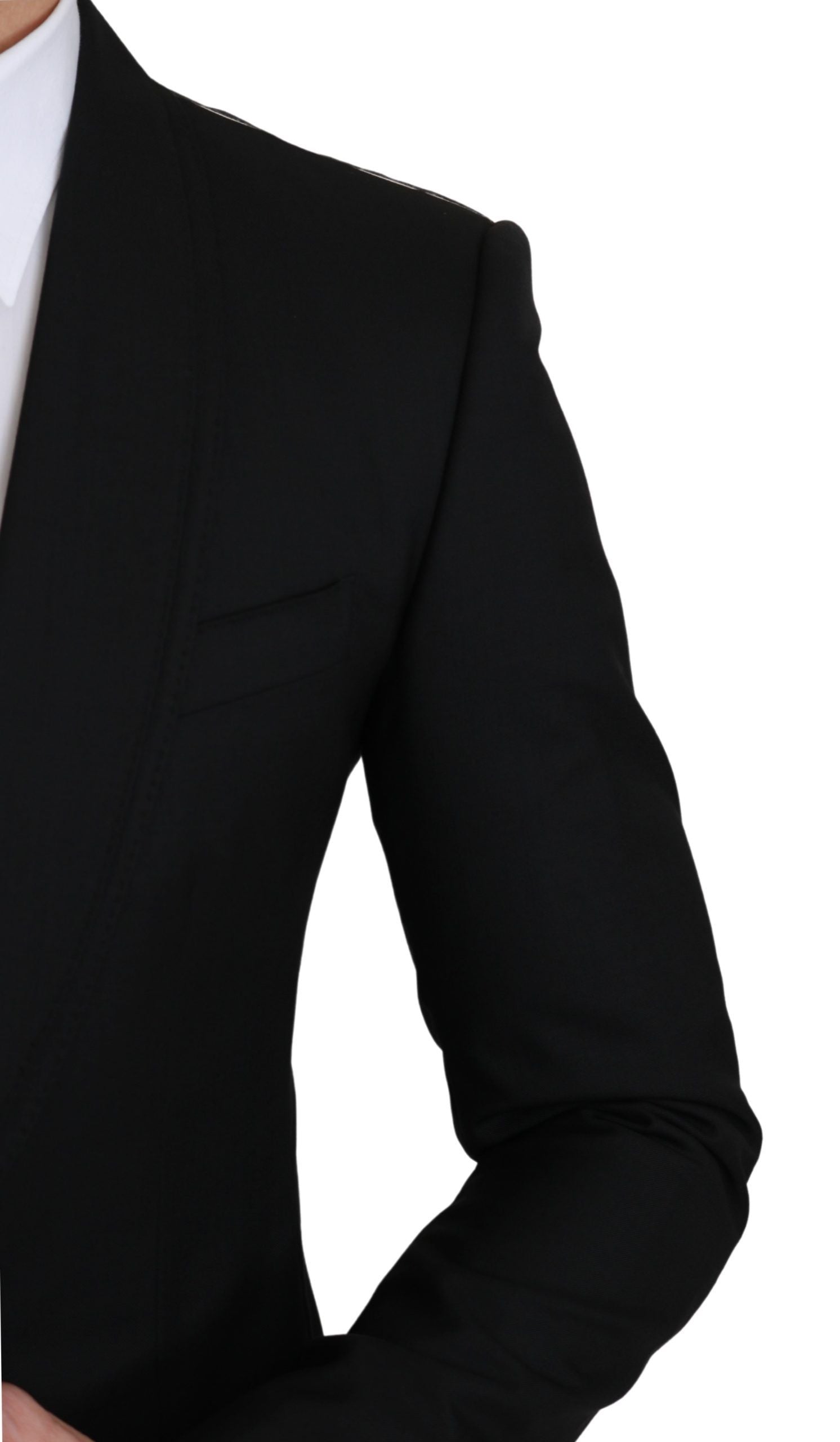 Dolce & Gabbana Black single-breasted formal wool blazer-5