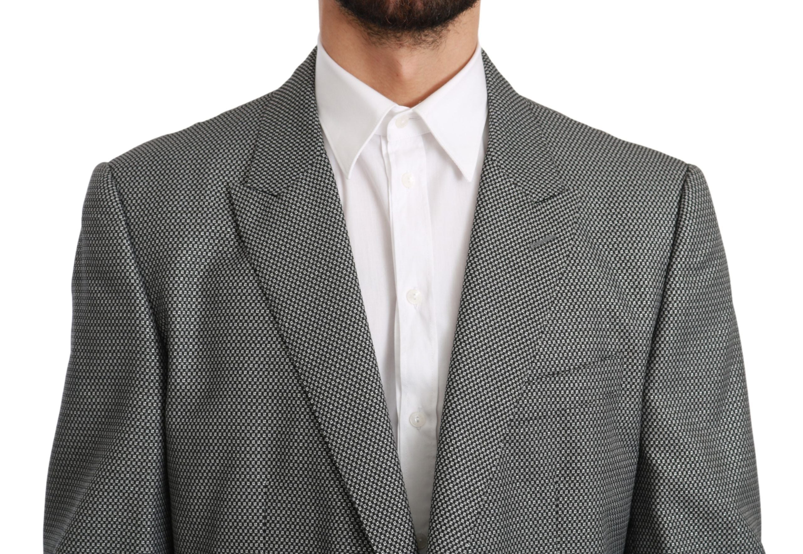 Dolce & Gabbana Grey slim-fit formal MARTINI blazer-4