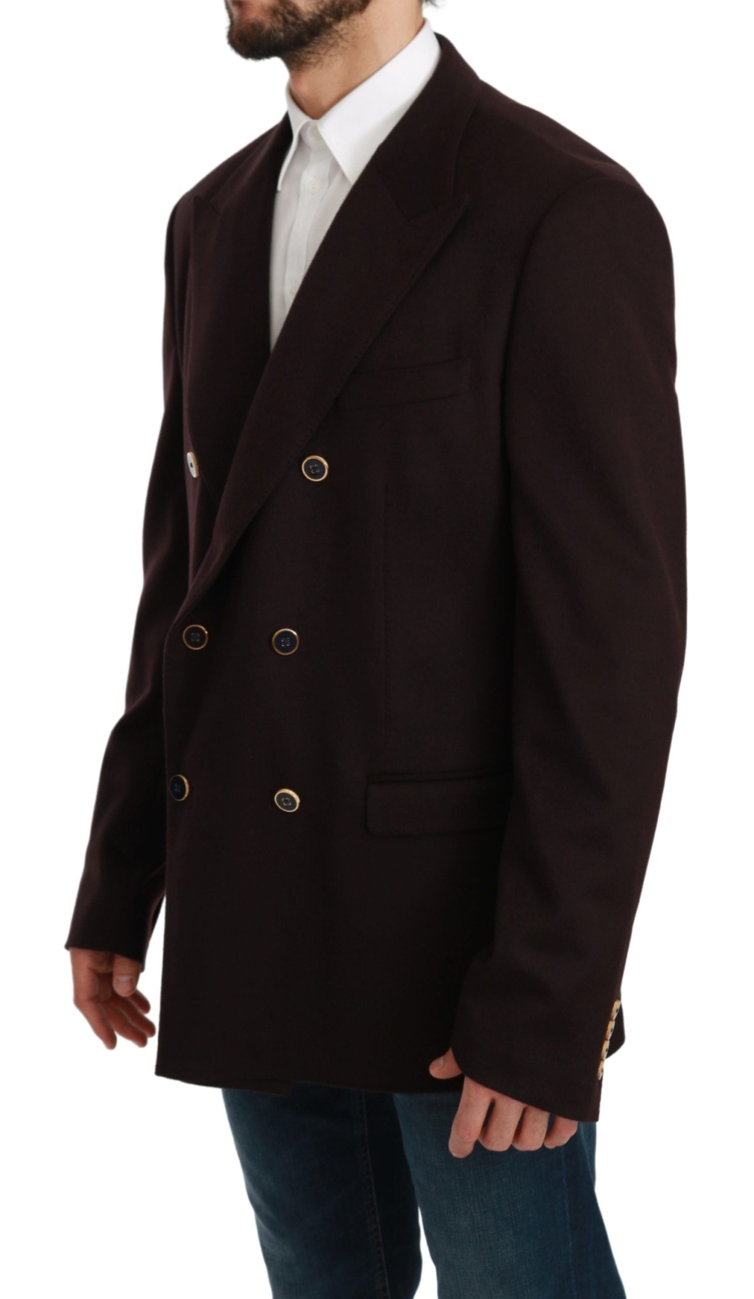 Dolce & Gabbana Bordeaux cashmere coat, Taormina blazer-2