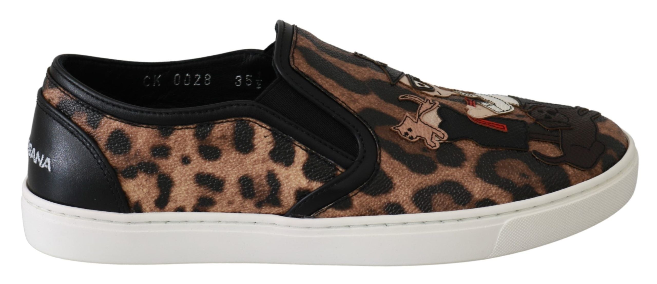 Dolce & Gabbana Leather Leopard #dgfamily Loafers Shoes-1