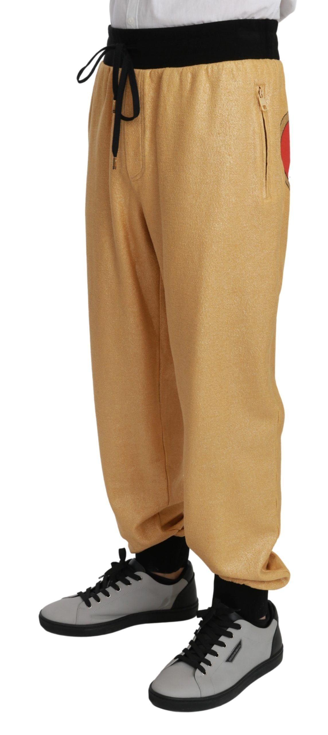 Pantalones de algodón para hombre Dolce & Gabbana Gold Year of the Pig-2