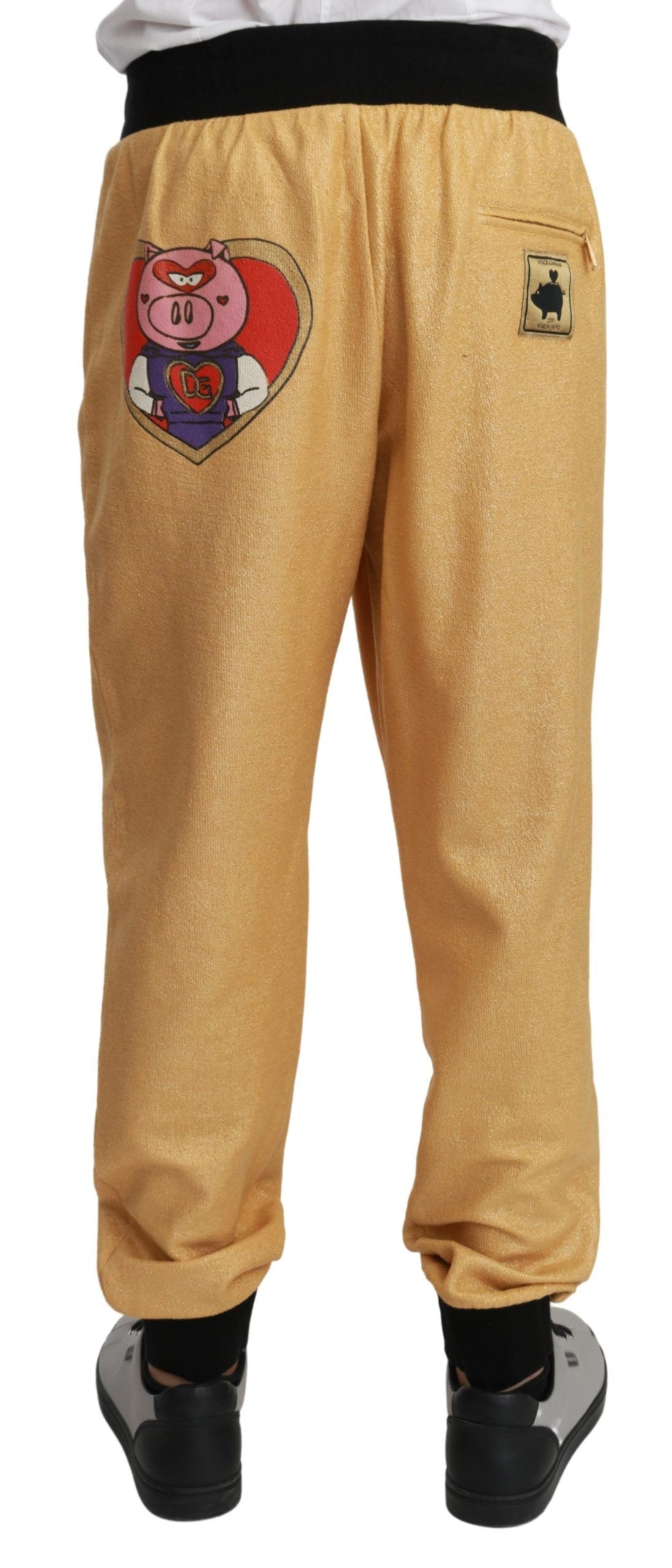 Pantalones de algodón para hombre Dolce & Gabbana Gold Year of the Pig-3