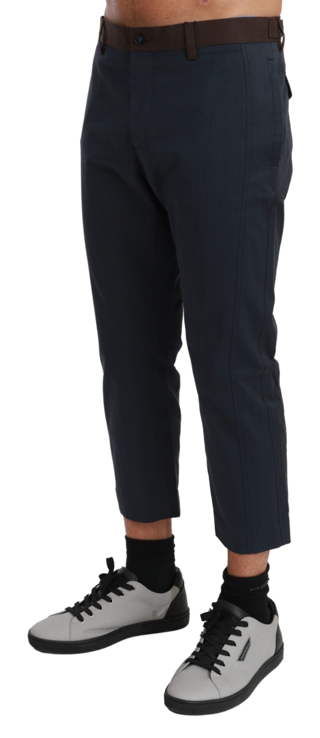 Dolce & Gabbana Schicke Cropped Stripe Freizeithose-2