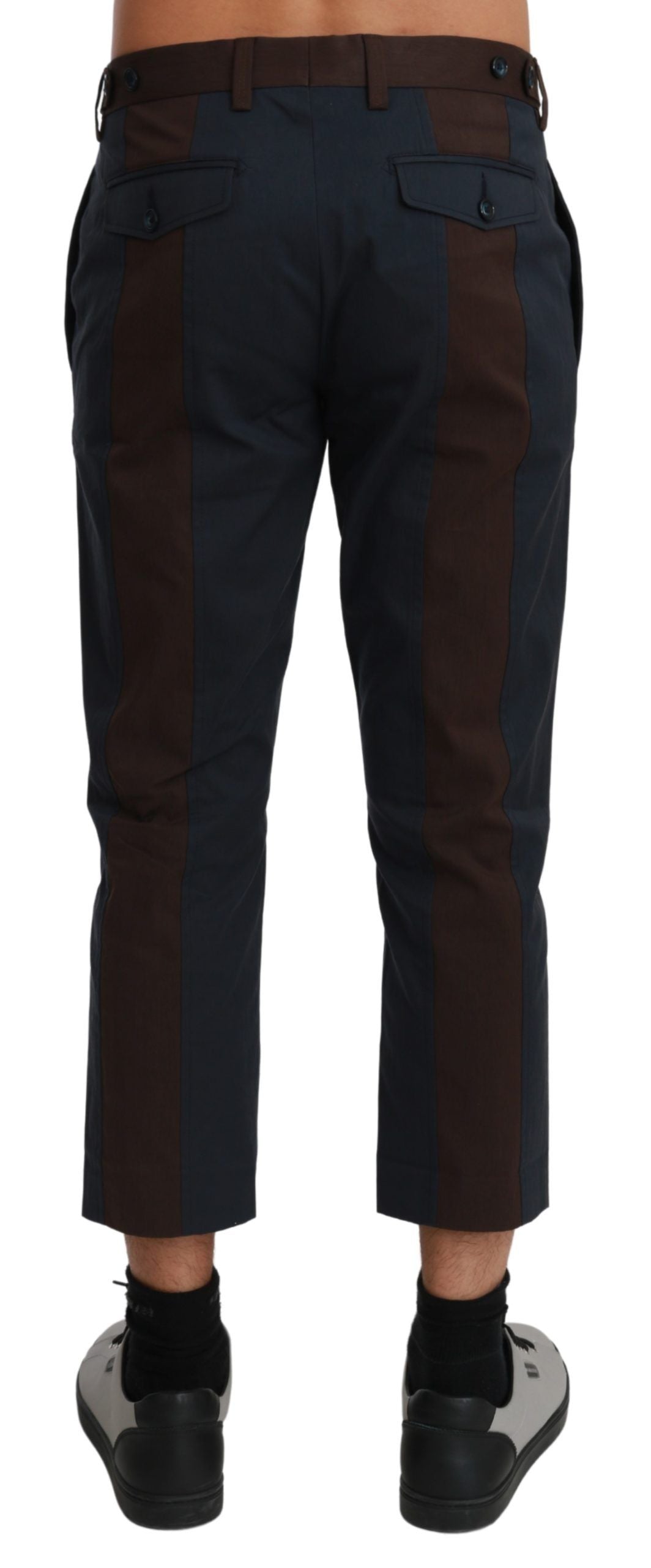 Dolce & Gabbana Schicke Cropped Stripe Freizeithose-3