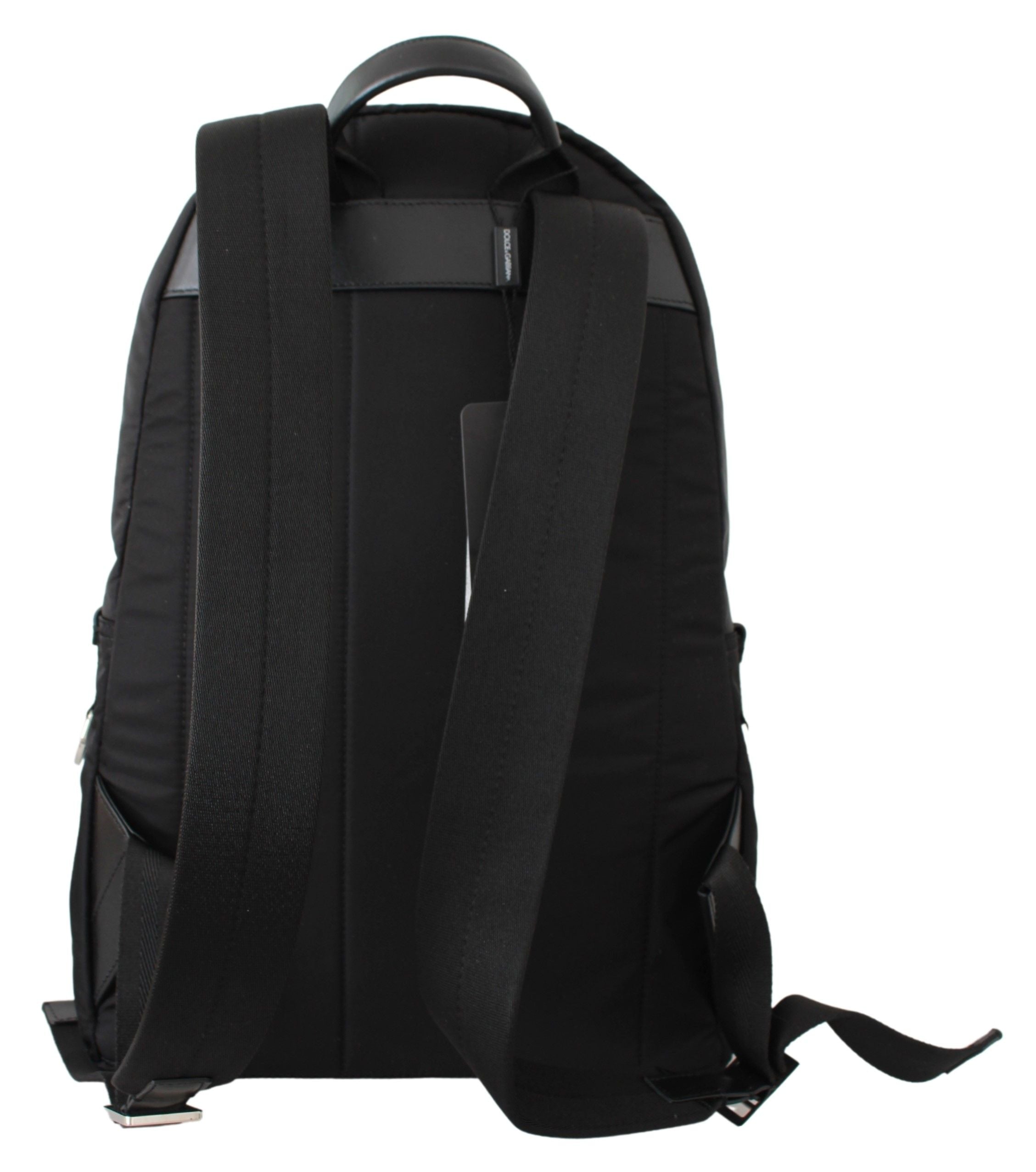 Dolce & Gabbana Schwarzes Goldenes Schwein des Jahres Schulrucksack-3