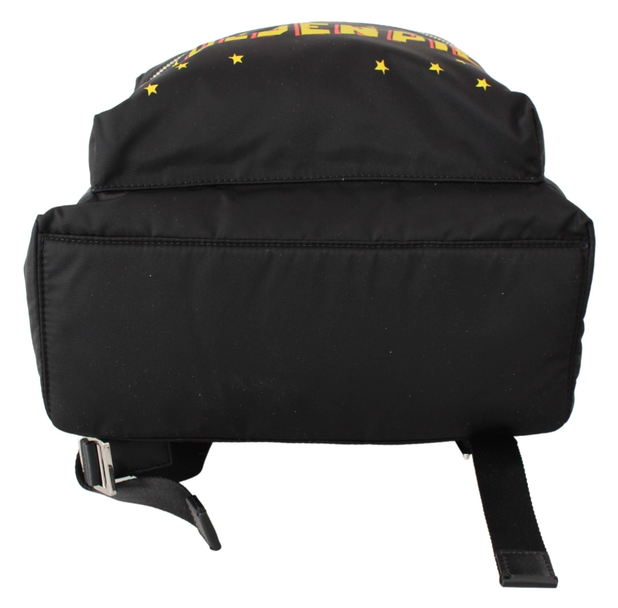 Dolce & Gabbana Schwarzes Goldenes Schwein des Jahres Schulrucksack-4