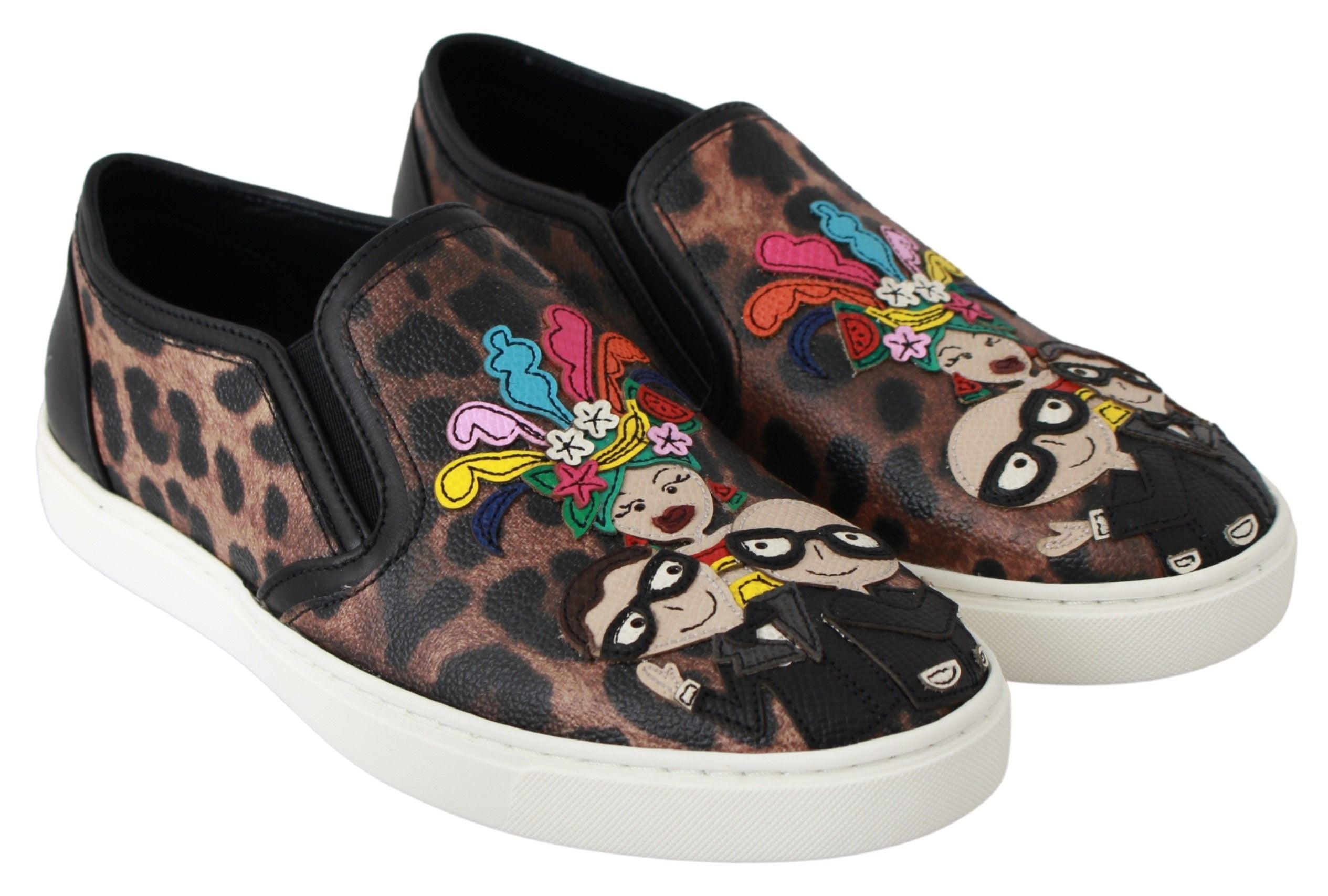 Mocasines de piel de leopardo de Dolce & Gabbana #dgfamily-3