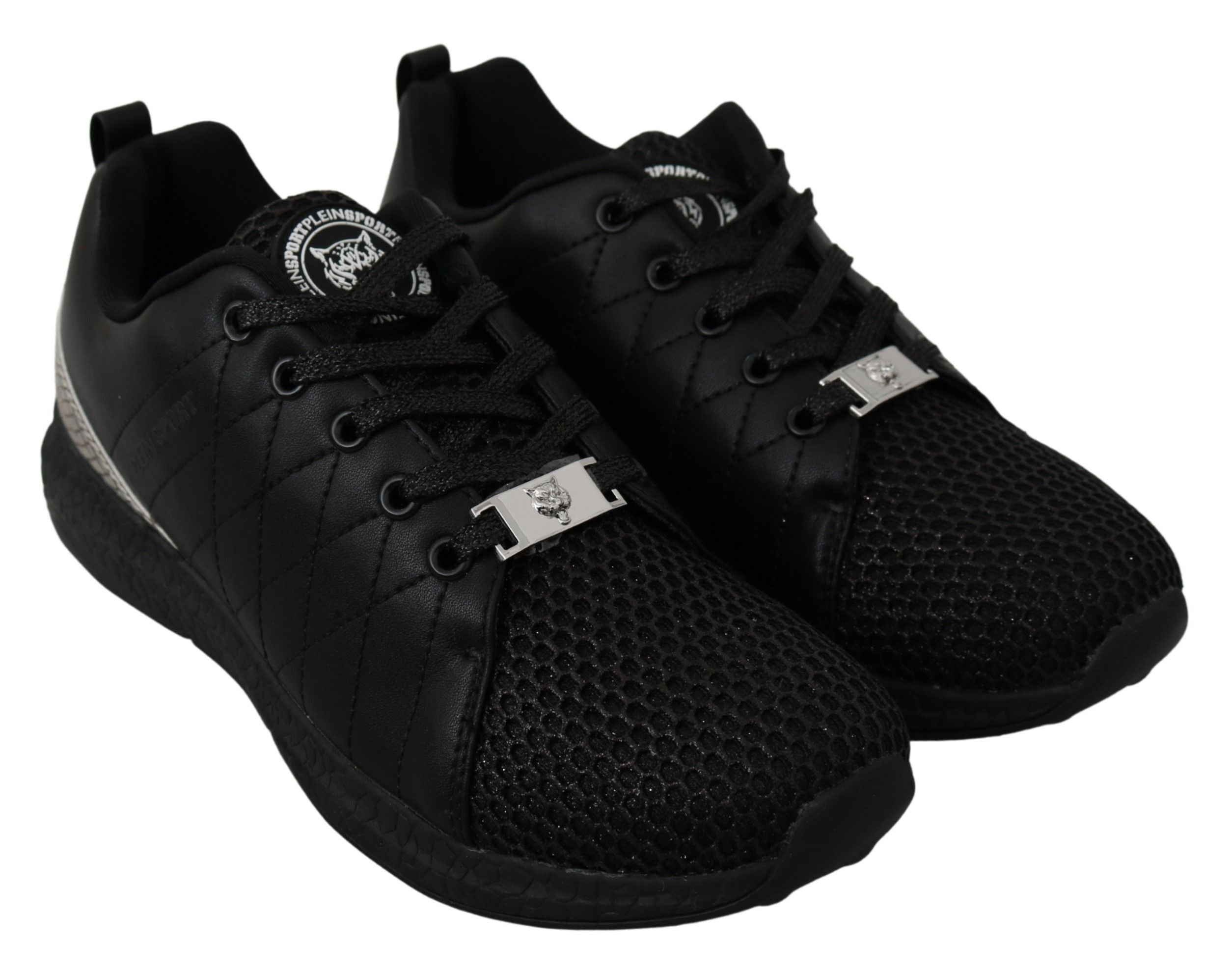 Philipp Plein Black Casual Running Sneakers Shoes-5