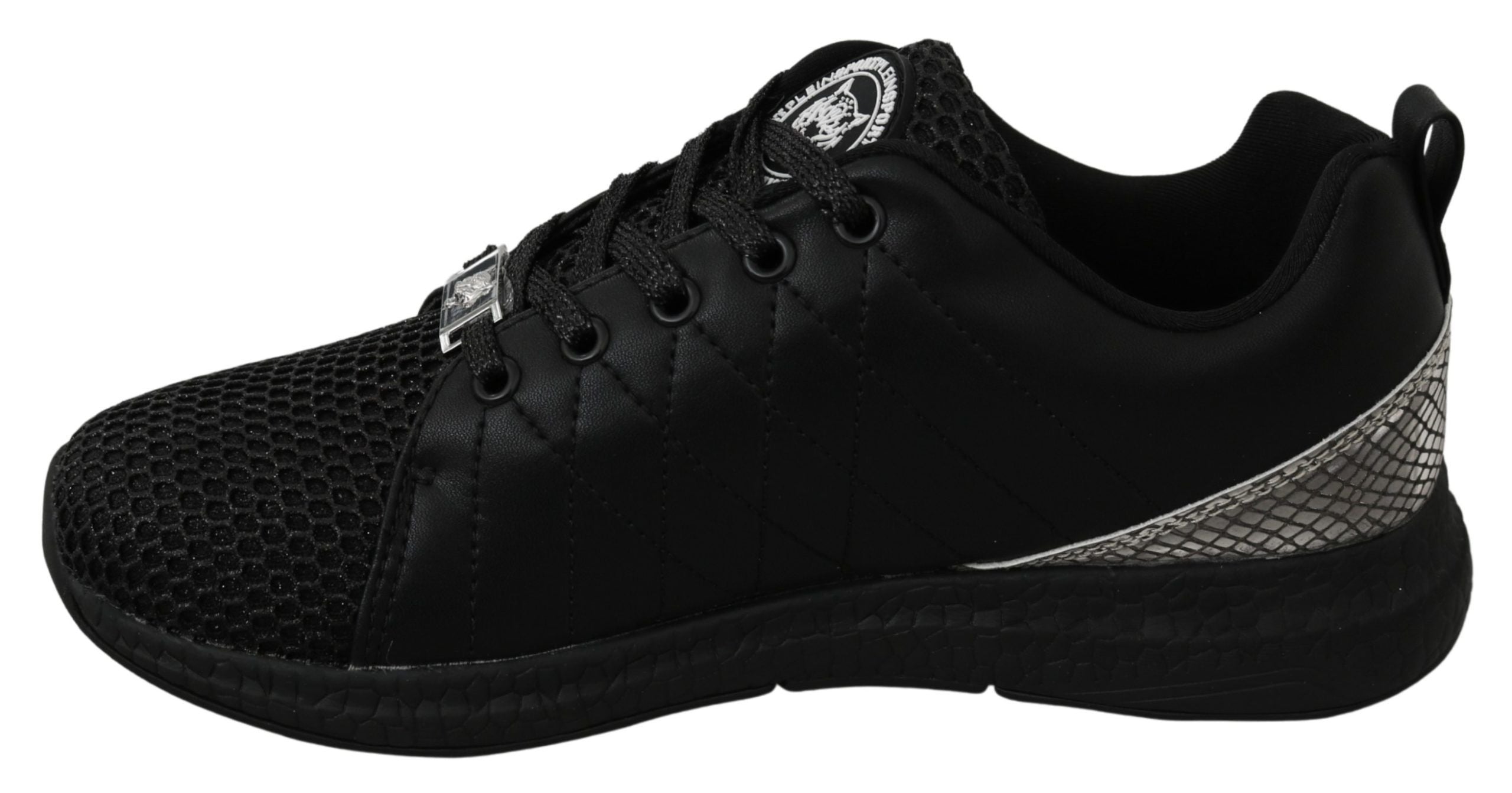 Philipp Plein Black Casual Running Sneakers Shoes-7