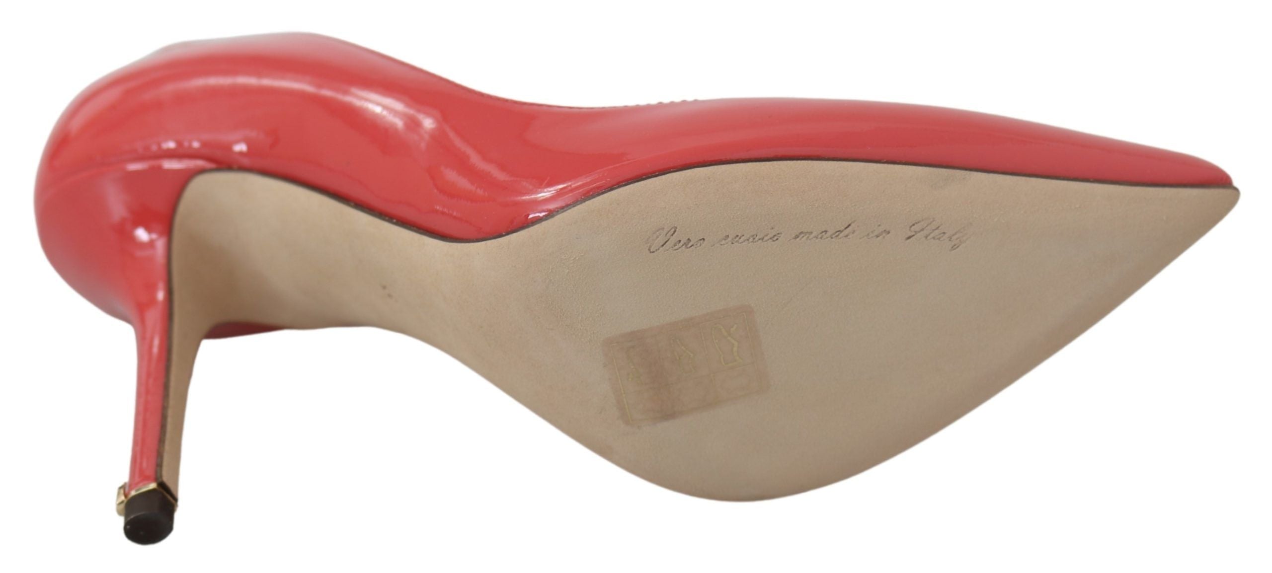 Dolce & Gabbana Dunkelrosa Lackleder Heels Pumps-2
