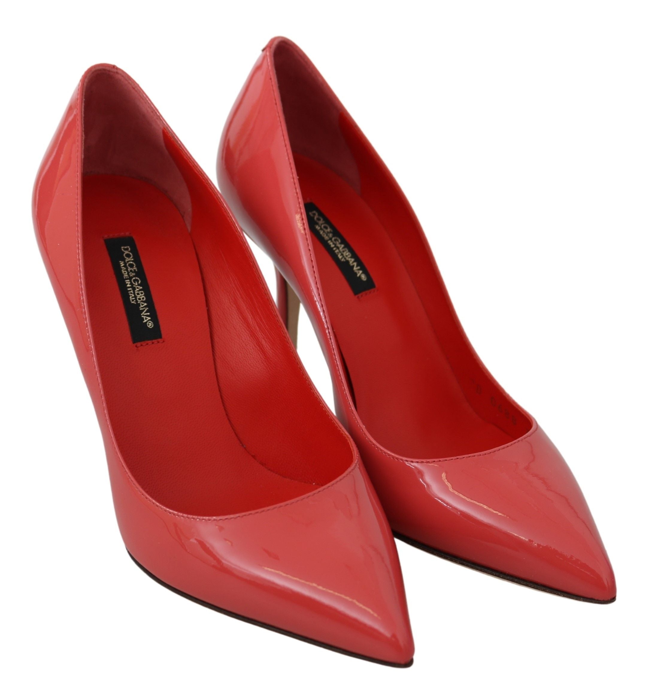 Dolce & Gabbana Dunkelrosa Lackleder Heels Pumps-5