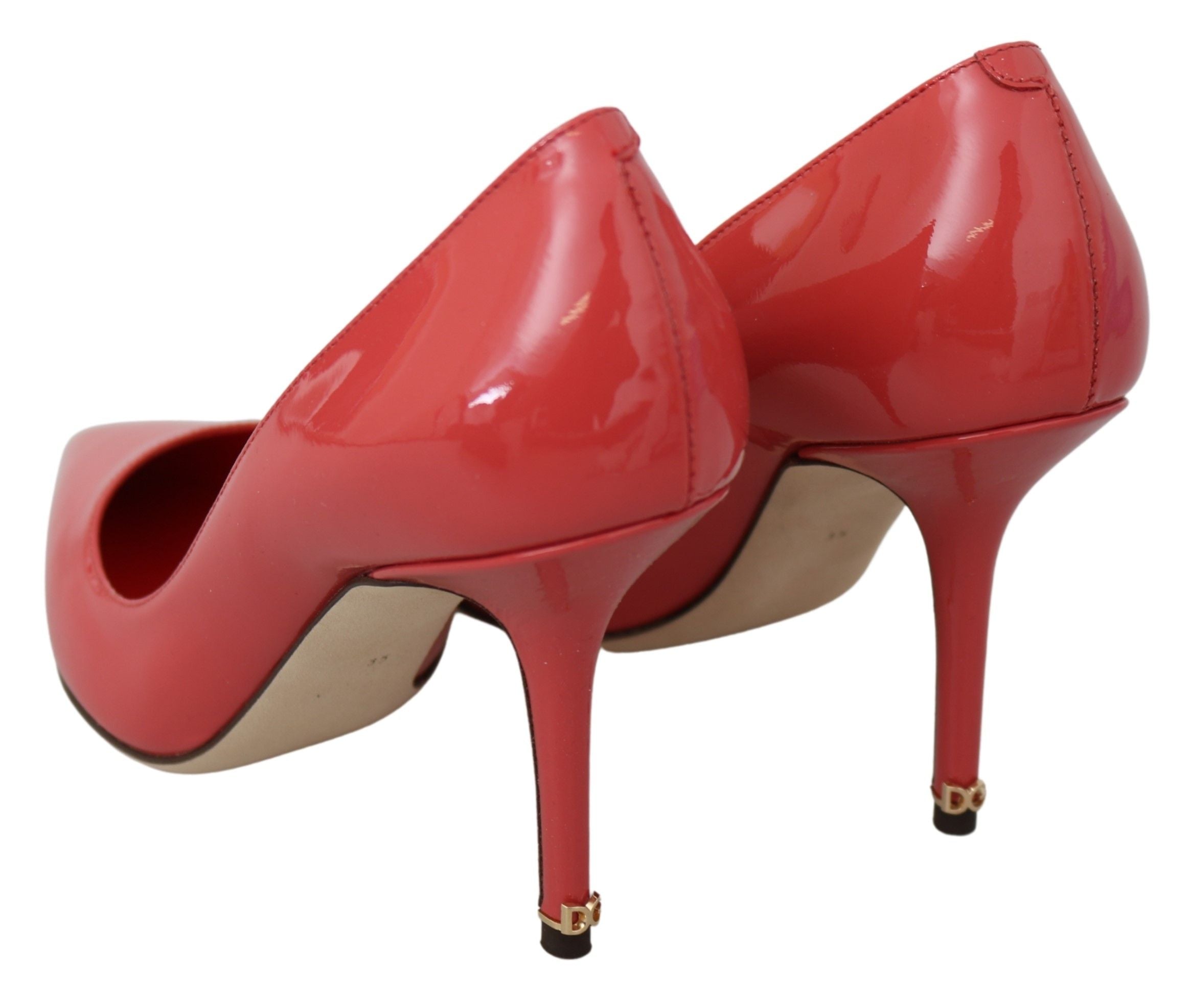 Dolce & Gabbana Dunkelrosa Lackleder Heels Pumps-6