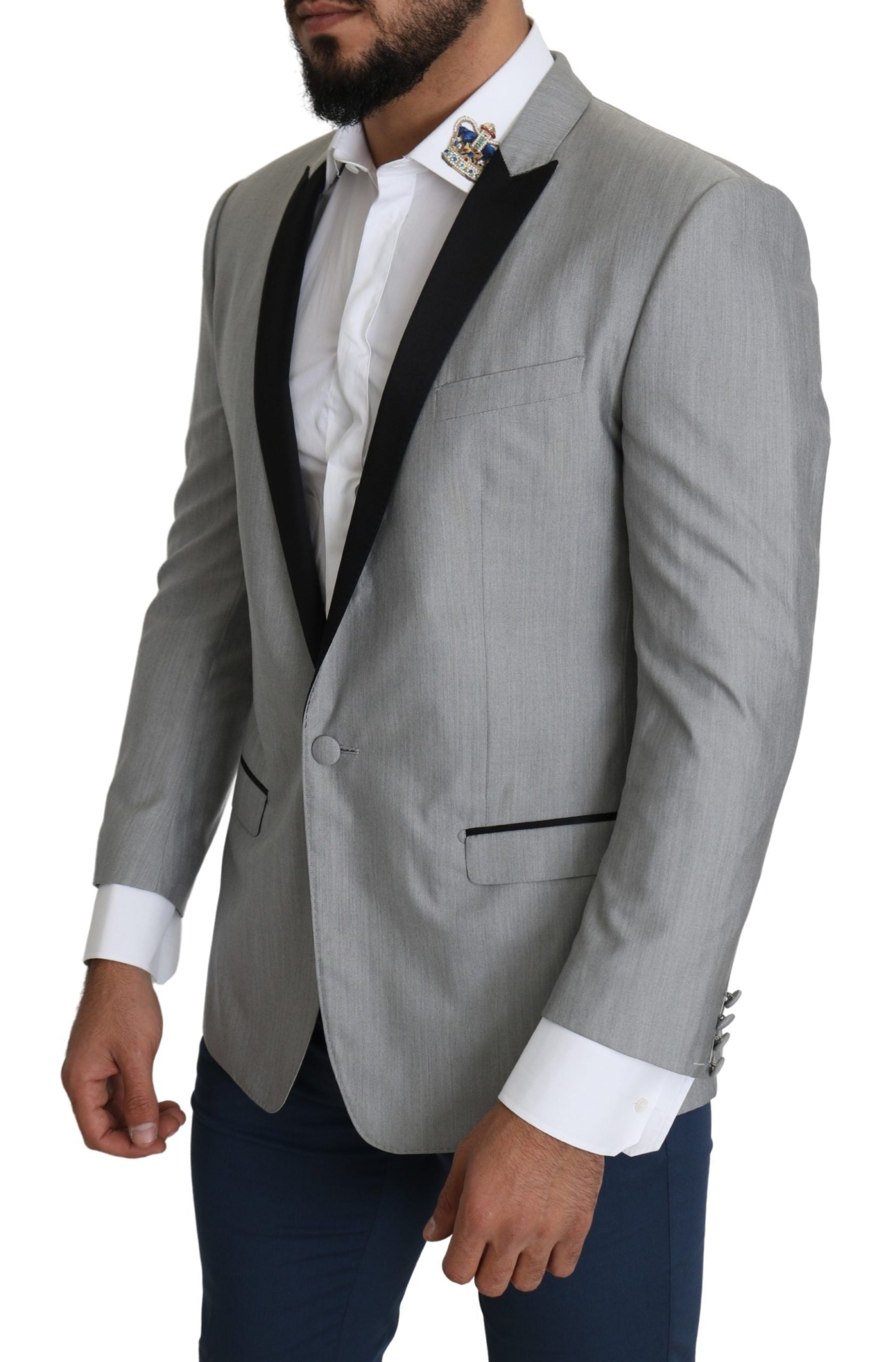 Dolce & Gabbana Hellgrauer einreihiger SARTORIA Blazer-2