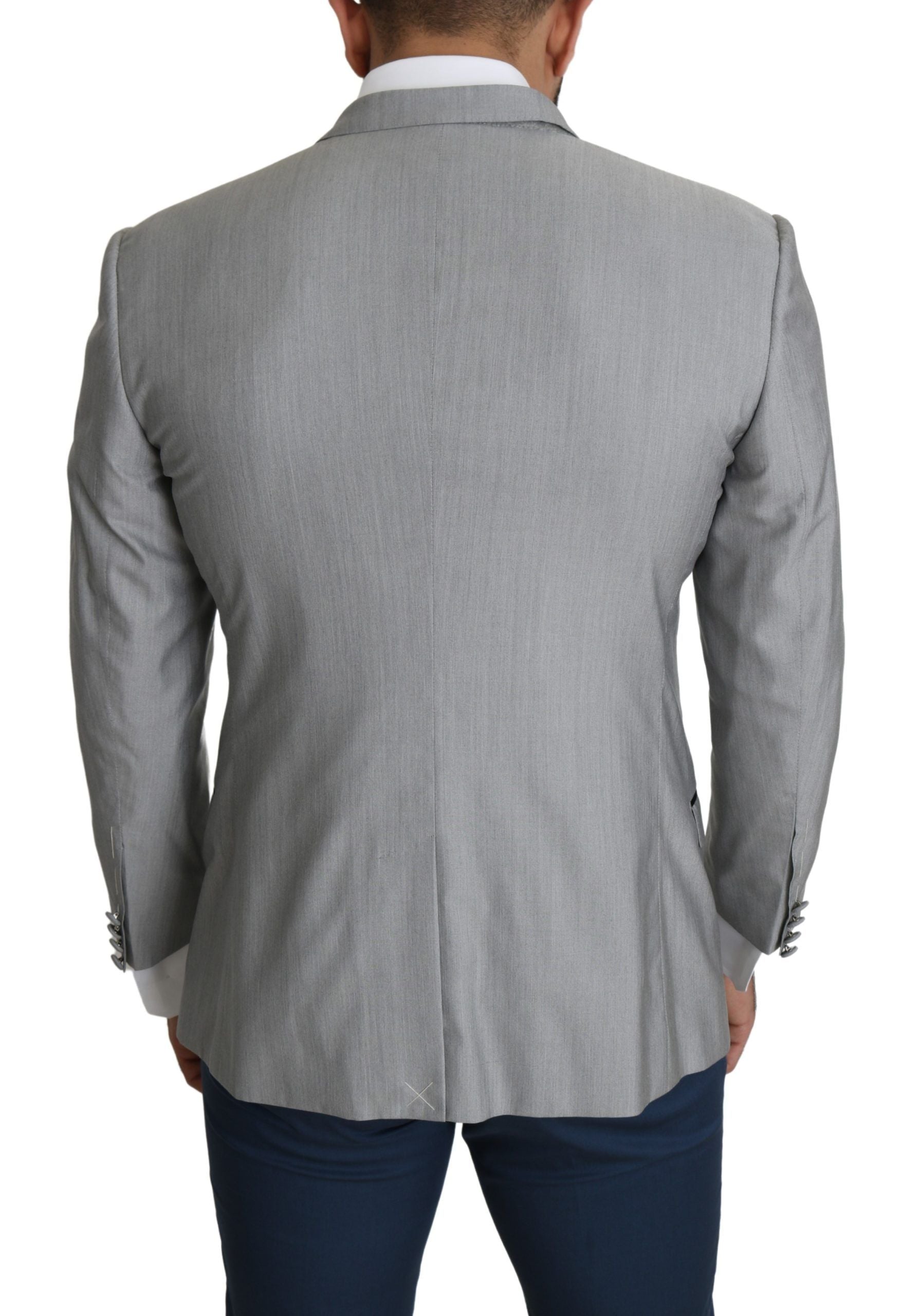 Dolce & Gabbana Hellgrauer einreihiger SARTORIA Blazer-3