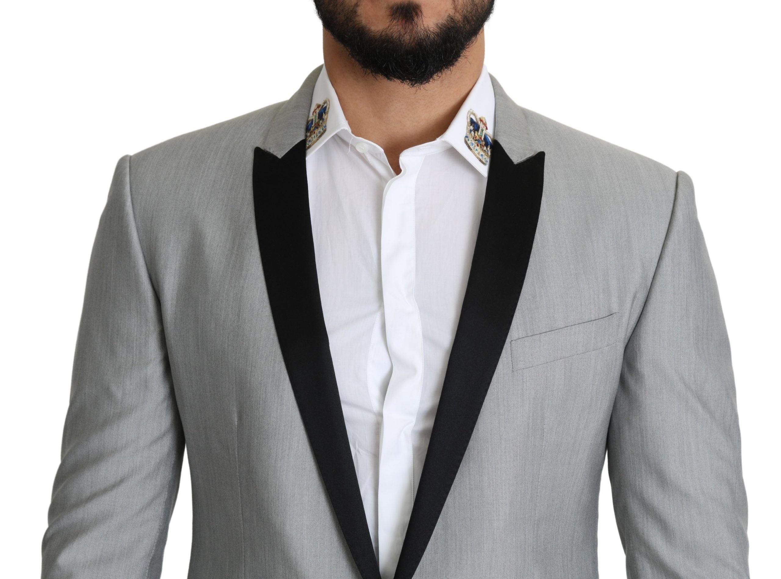 Dolce & Gabbana Hellgrauer einreihiger SARTORIA Blazer-4
