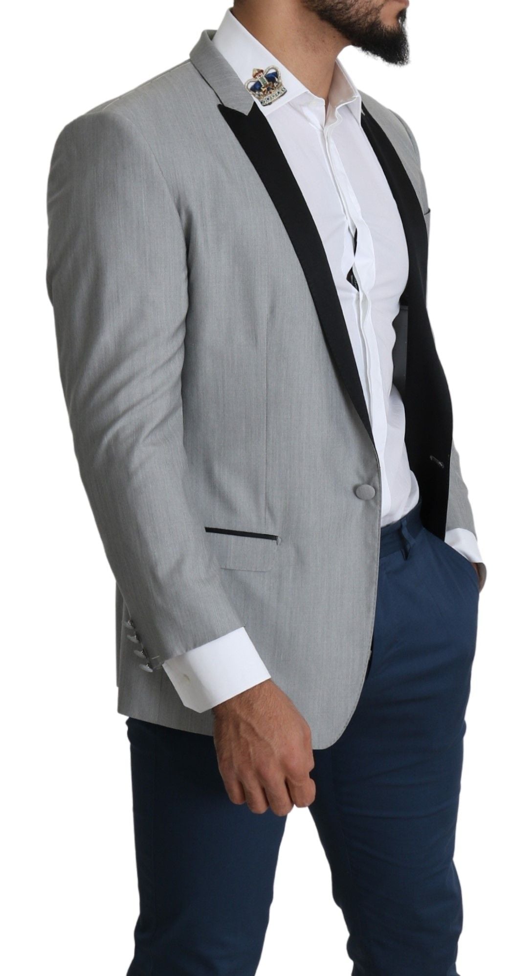 Dolce & Gabbana Hellgrauer einreihiger SARTORIA Blazer-6