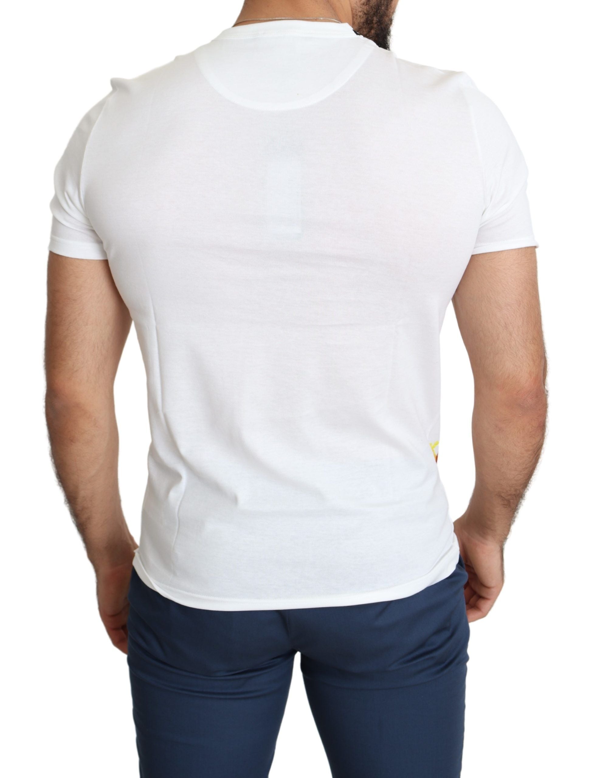 Dolce & Gabbana White Saint Valentine Print Cotton T-Shirt for Men-3