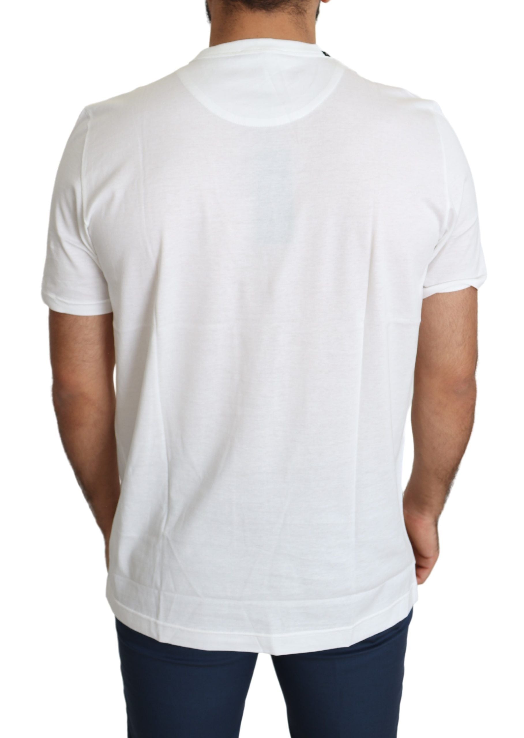 Dolce & Gabbana White Saint Valentine Hearts Print Men's T-Shirt-3