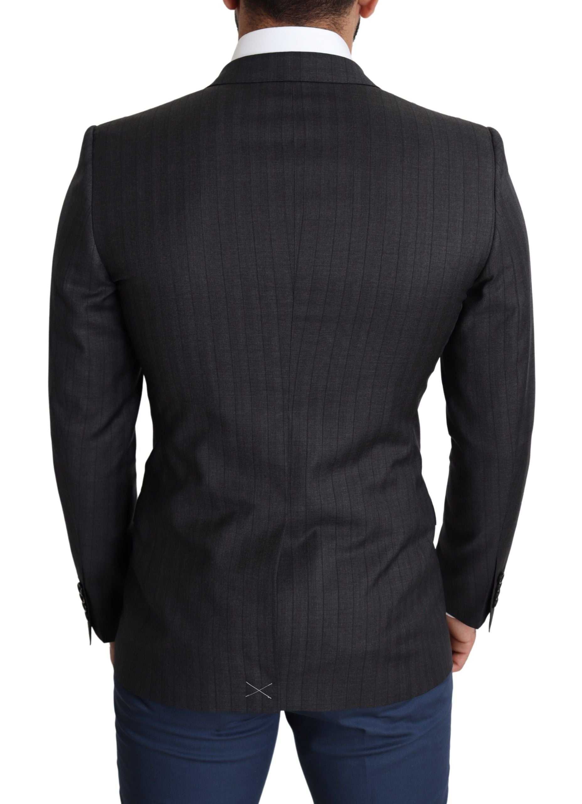Dolce & Gabbana Black single-breasted wool coat MARTINI Blazer-2