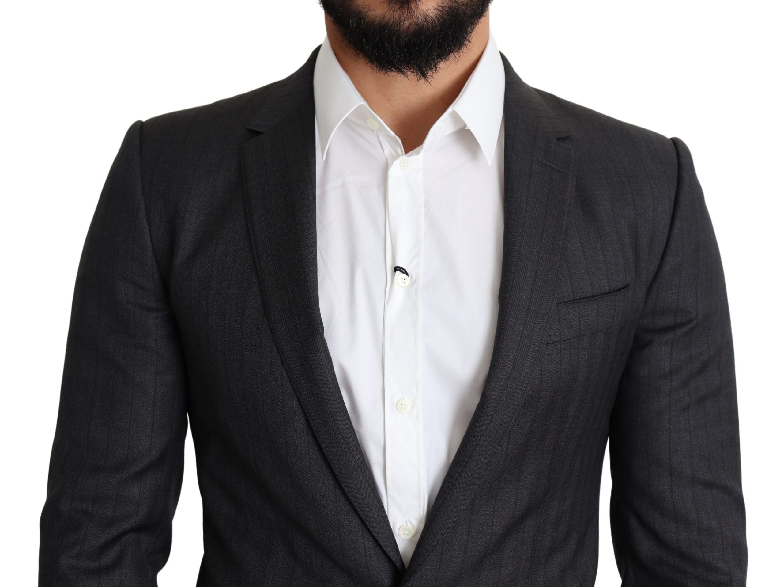 Dolce & Gabbana Black single-breasted wool coat MARTINI Blazer-3