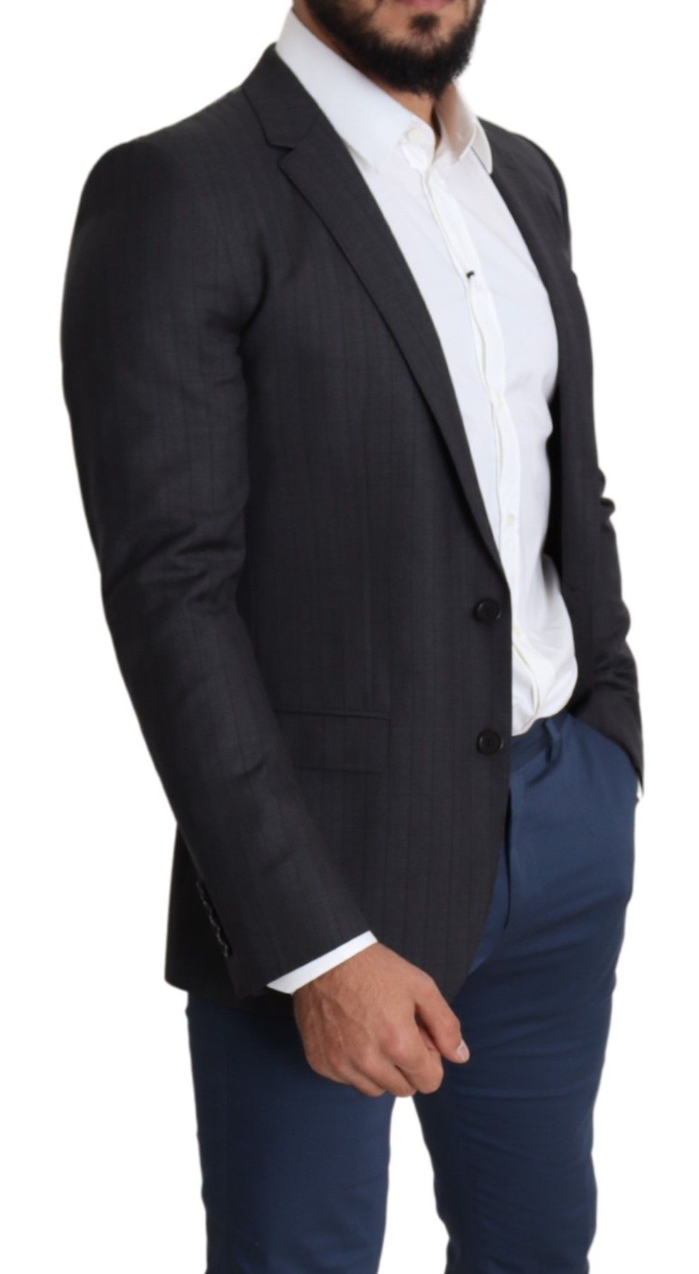 Dolce & Gabbana Black single-breasted wool coat MARTINI Blazer-5