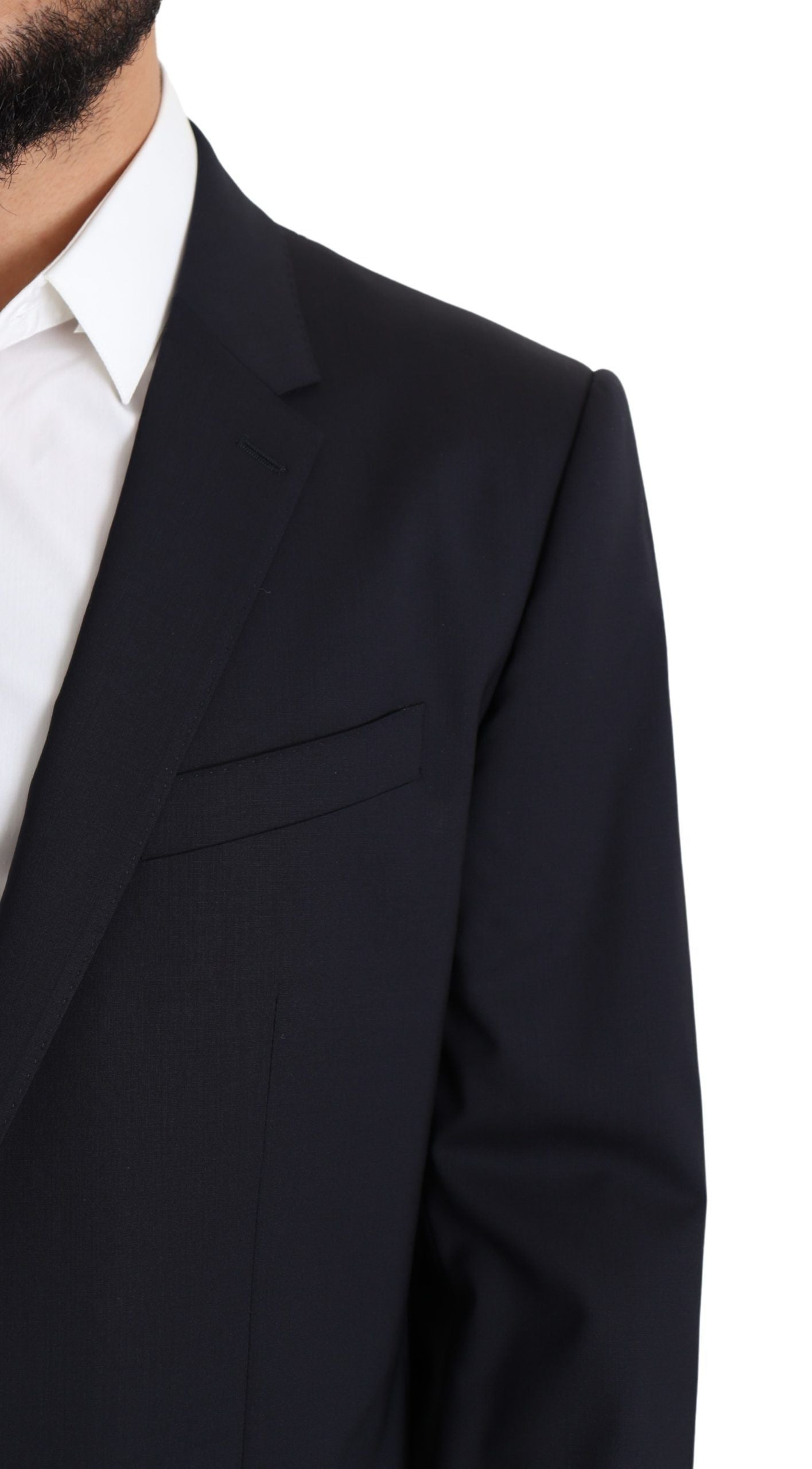 Dolce & Gabbana Black Wool Stretch Coat MARTINI Blazer-4