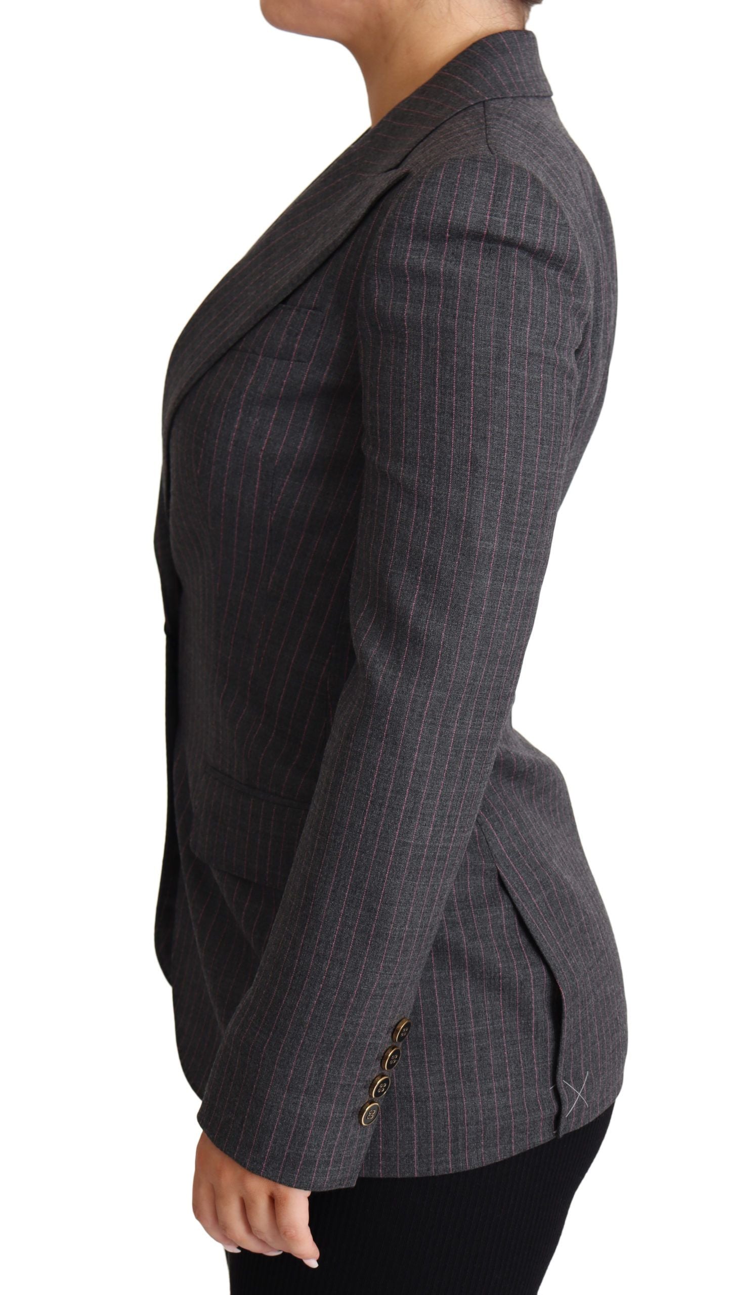 Dolce & Gabbana Grey single-breasted, tailored blazer wool jacket-5