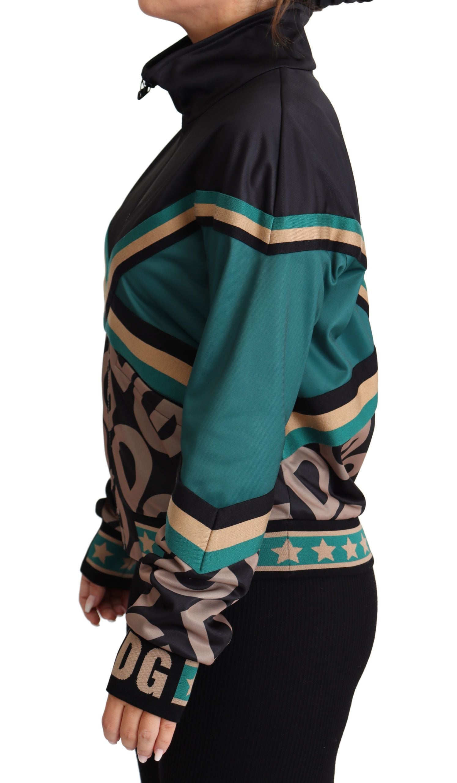 Chaqueta bomber deportiva multicolor con el logotipo DG Mania de Dolce & Gabbana-2