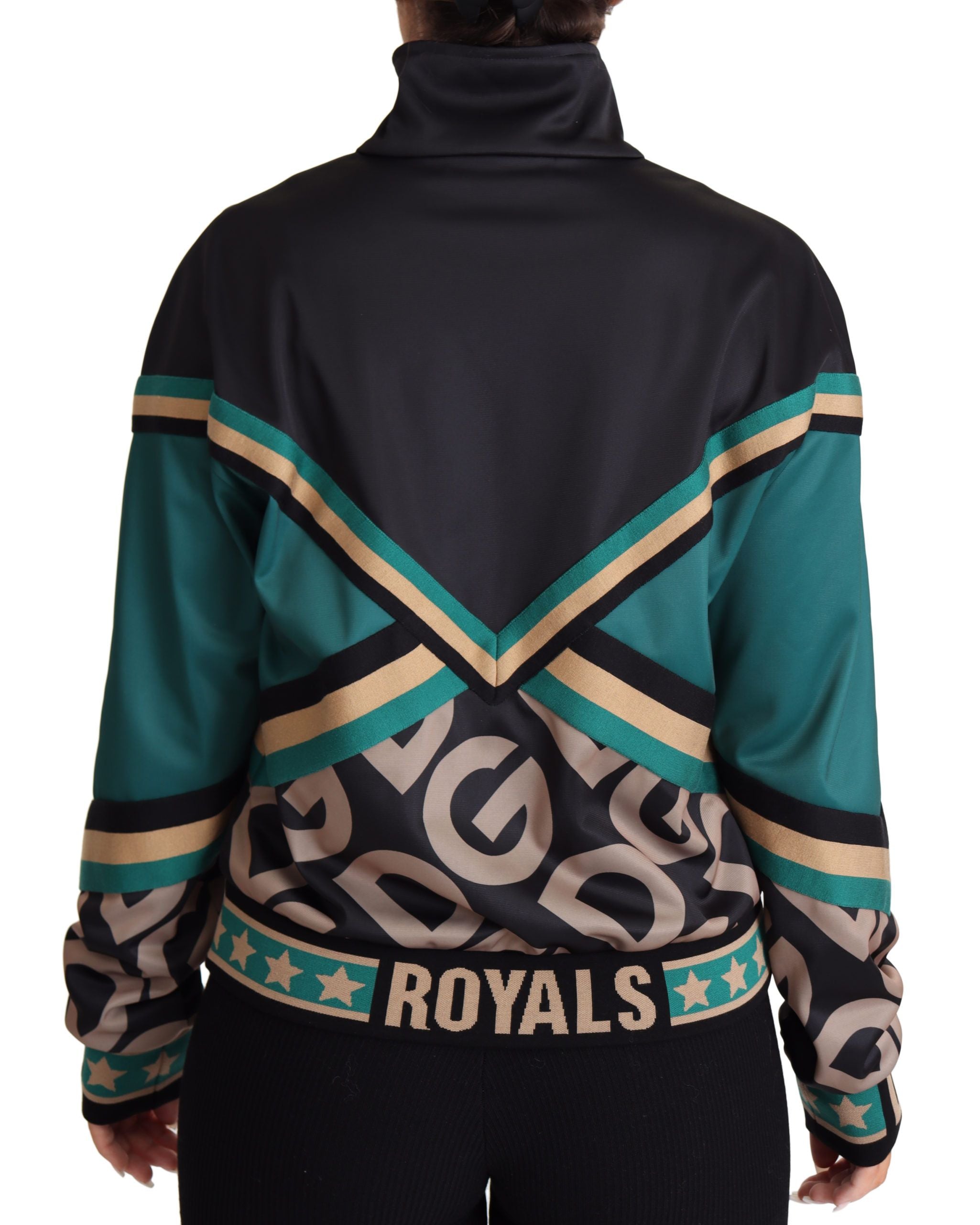 Chaqueta bomber deportiva multicolor con el logotipo DG Mania de Dolce & Gabbana-3