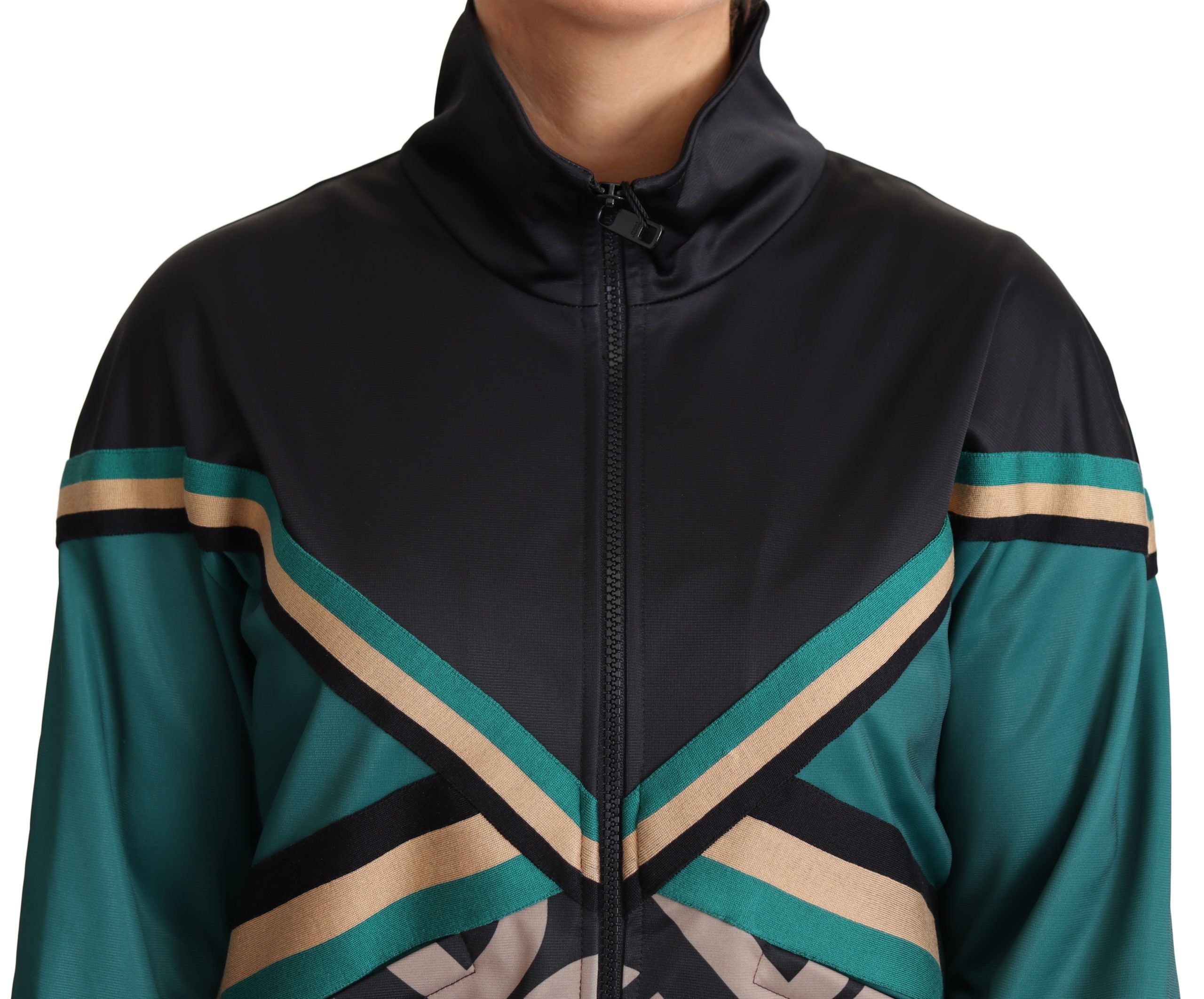 Chaqueta bomber deportiva multicolor con el logotipo DG Mania de Dolce & Gabbana-4