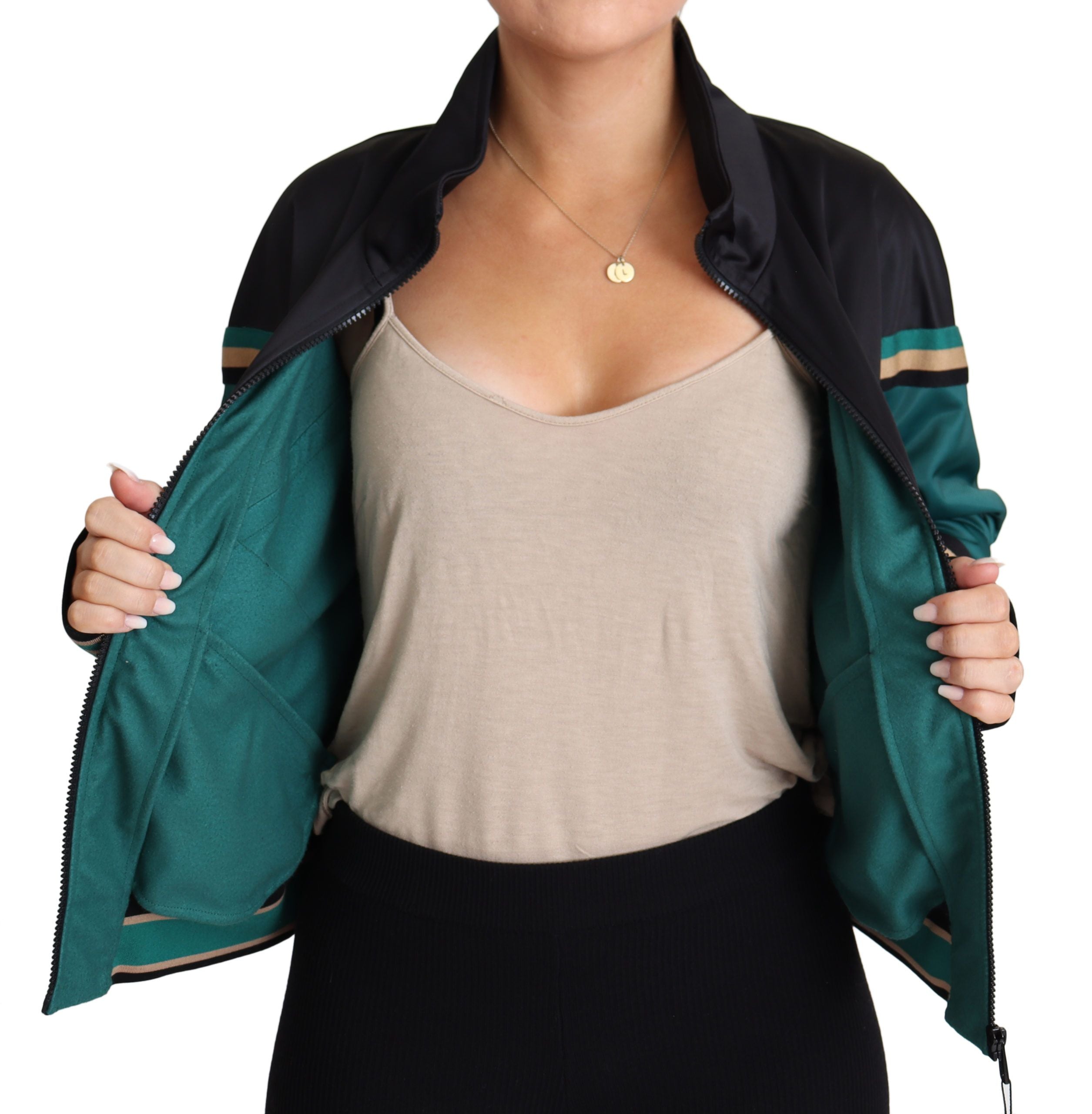 Chaqueta bomber deportiva multicolor con el logotipo DG Mania de Dolce & Gabbana-5