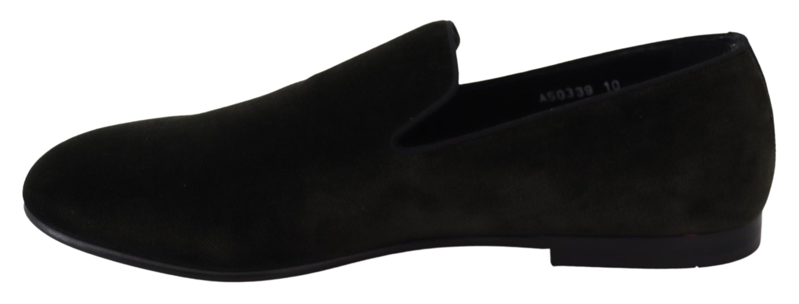 Dolce & Gabbana Green Velvet Slip-On Men's Loafers Shoes-7